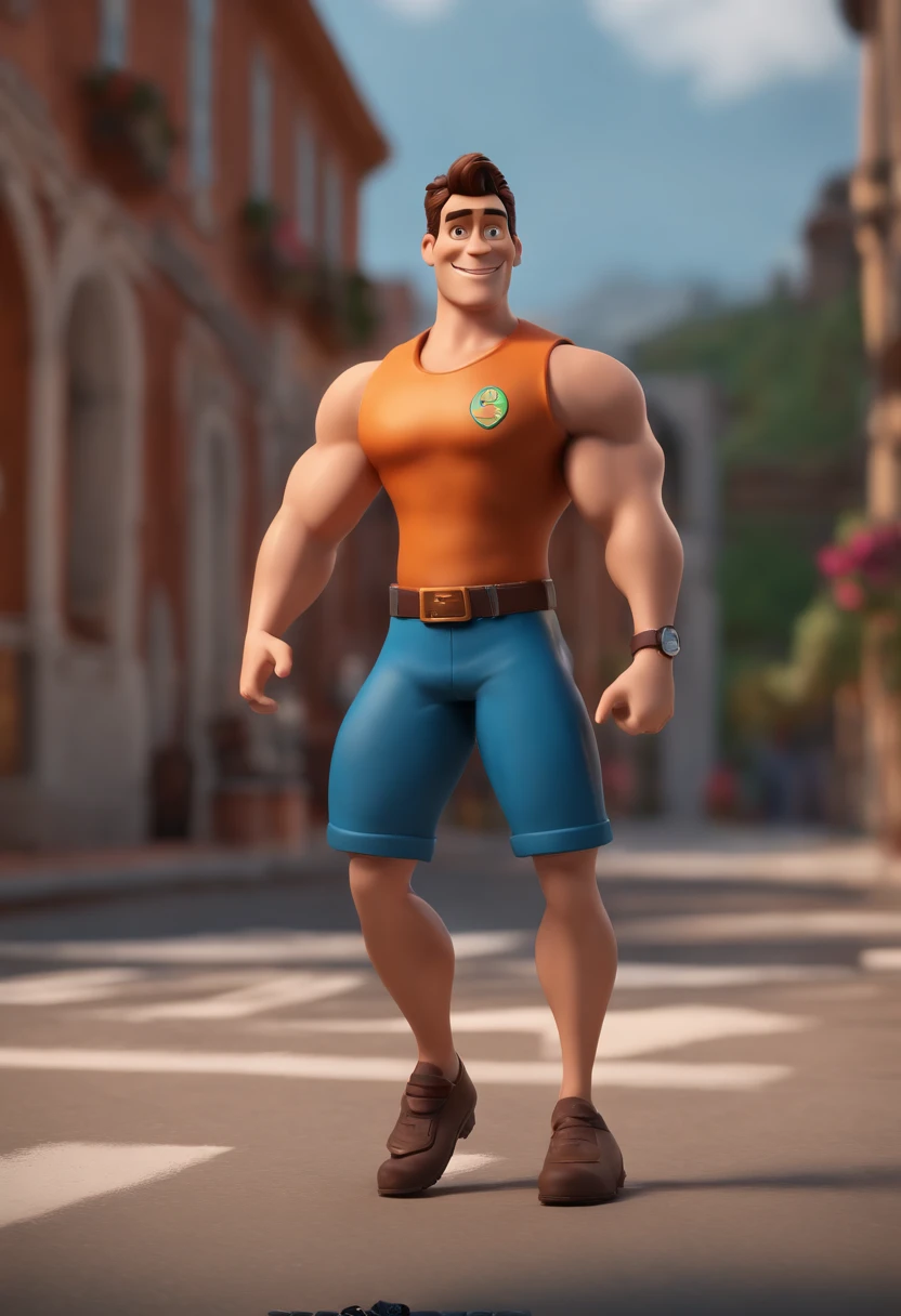personagem dos desenhos animados de um homem com roupa de enfermeiro, syringe in hand and stethoscope in neck, 32 anos, hair messy , magro e alto, animation character, Caractere estilizado, animation style rendering, 3D estilizado, Arnold Maya render, 3 d render stylized, toon render keyshot, Personagem 3D, Personagem 3D, 3d rendering stylized, 3 d character render, personagem de desenho animado, Personagem de close up, Pose de personagem,  (Estilo Pixar) (master part:1.2) (Bokeh) (best quality) (pele detalhada) (textura detalhada) (8k) (argila) (Cinematic lighting) (foco nítido