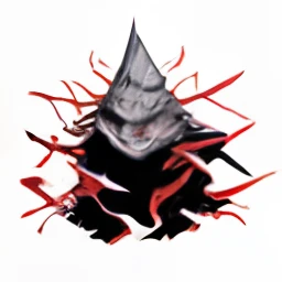 drawing of a man with red eyes and a red nose, humanoid form, full body devil man, transforming into his final form, scary angry pose, fat ripped satanic creature, anthropomorphic!!, he's very menacing and evil, villain pose, poorly drawn, greek god in mecha style, badly drawn, full portrait of electromancer