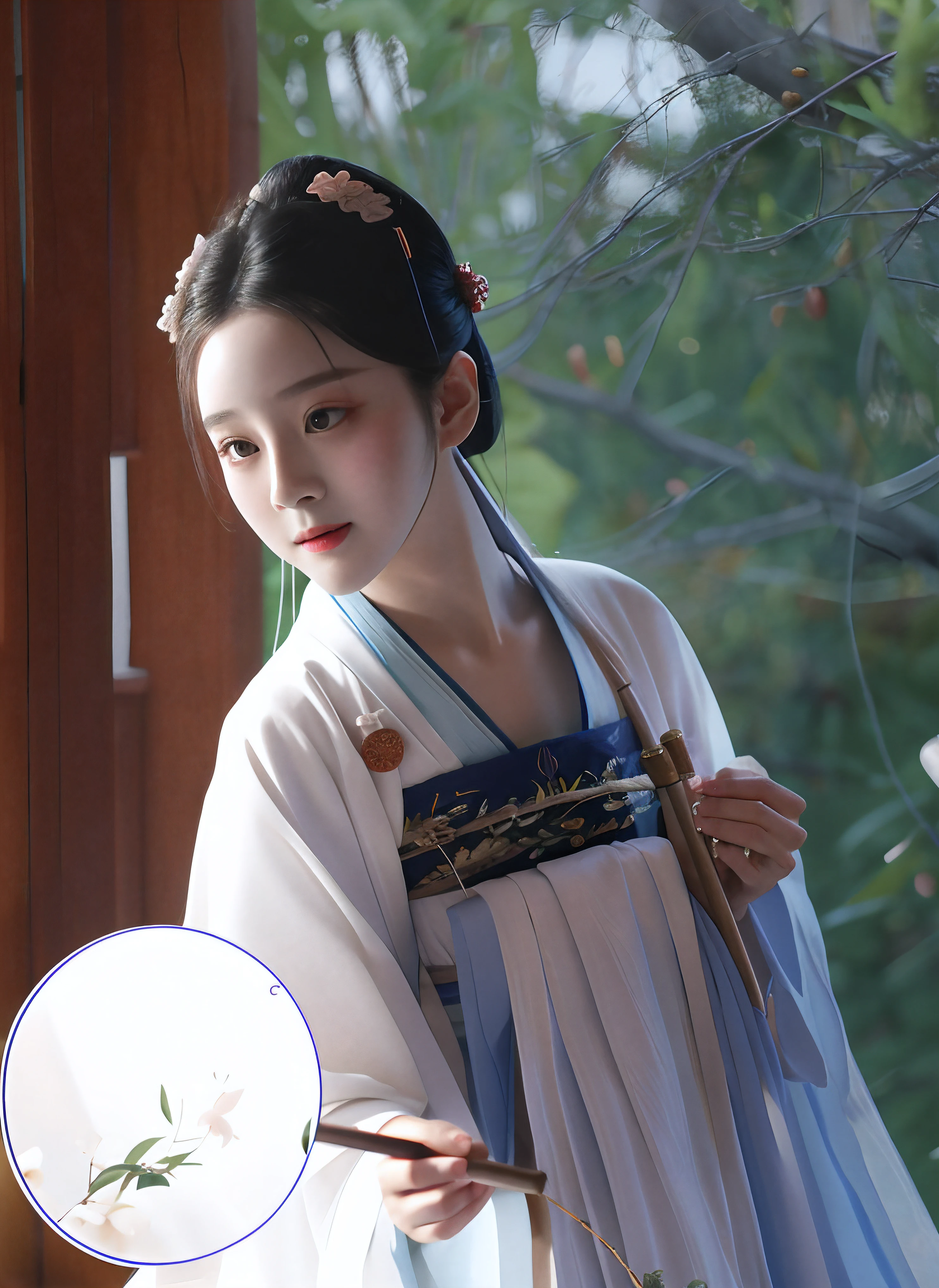 photorealestic，Hanfu，Good mouth，Good nose