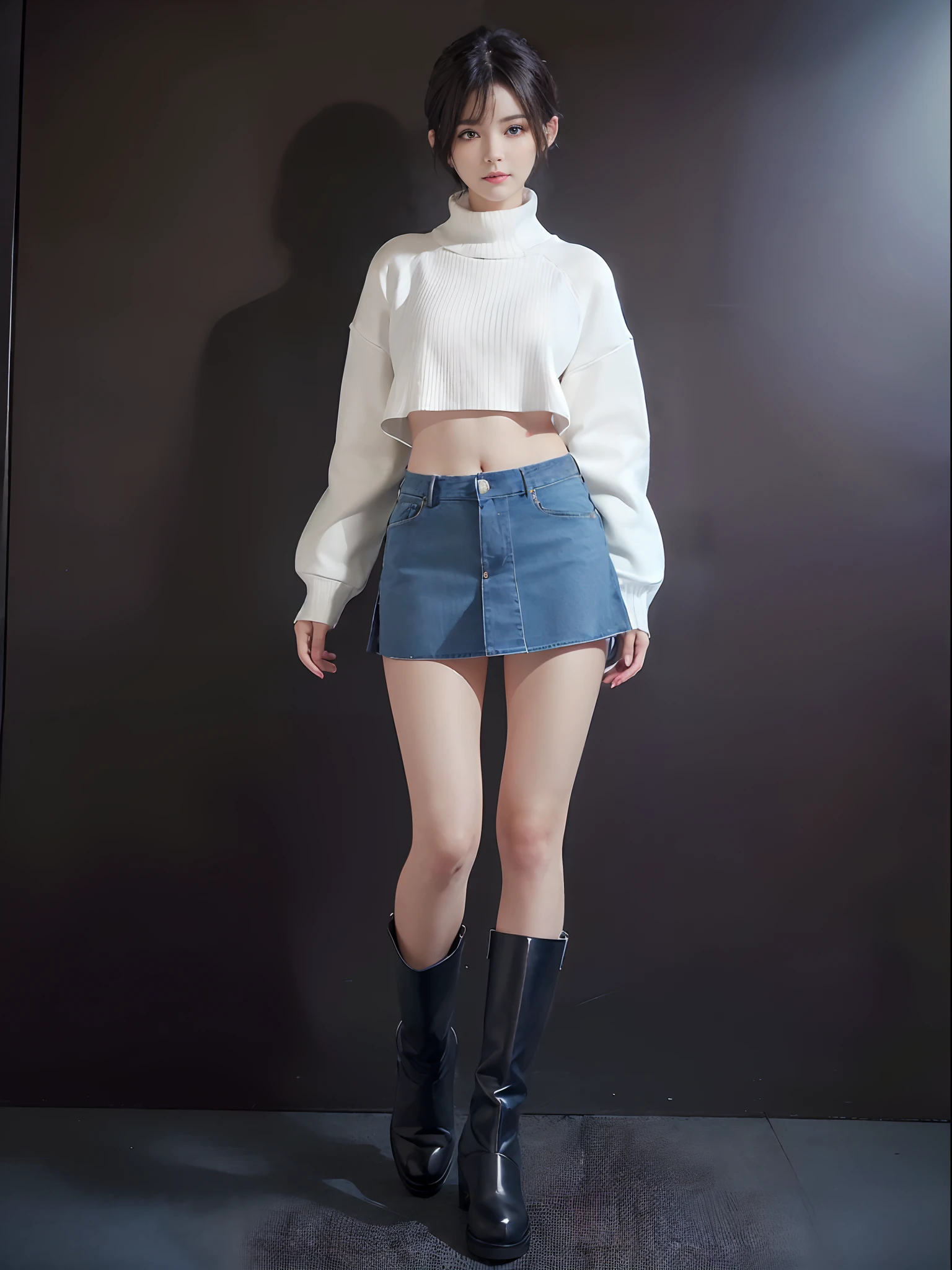 (masuter piece:1.3)、(8K、Photorealsitic、Raw photography、top-quality: 1.4)、(1girl in)、beautiful expression、(Lifelike face)、(A dark-haired、short-hair:1.3)、Beautiful hairstyle、realisticeyes、Beautiful details、(real looking skin)、