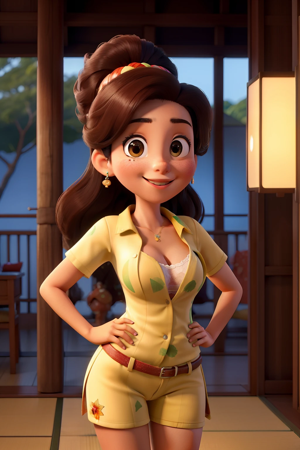 A 26-year-old Brazilian girl living in Japan, pele clara, cabelos e olhos castanhos,magra peito e bunda grande. Enjoys dancing and learning languages, de aventuras e viver no exterior, ama a noite, likes to go out with friends and works in a Japanese company and loves living in Japan but sometimes misses the party in Brazil