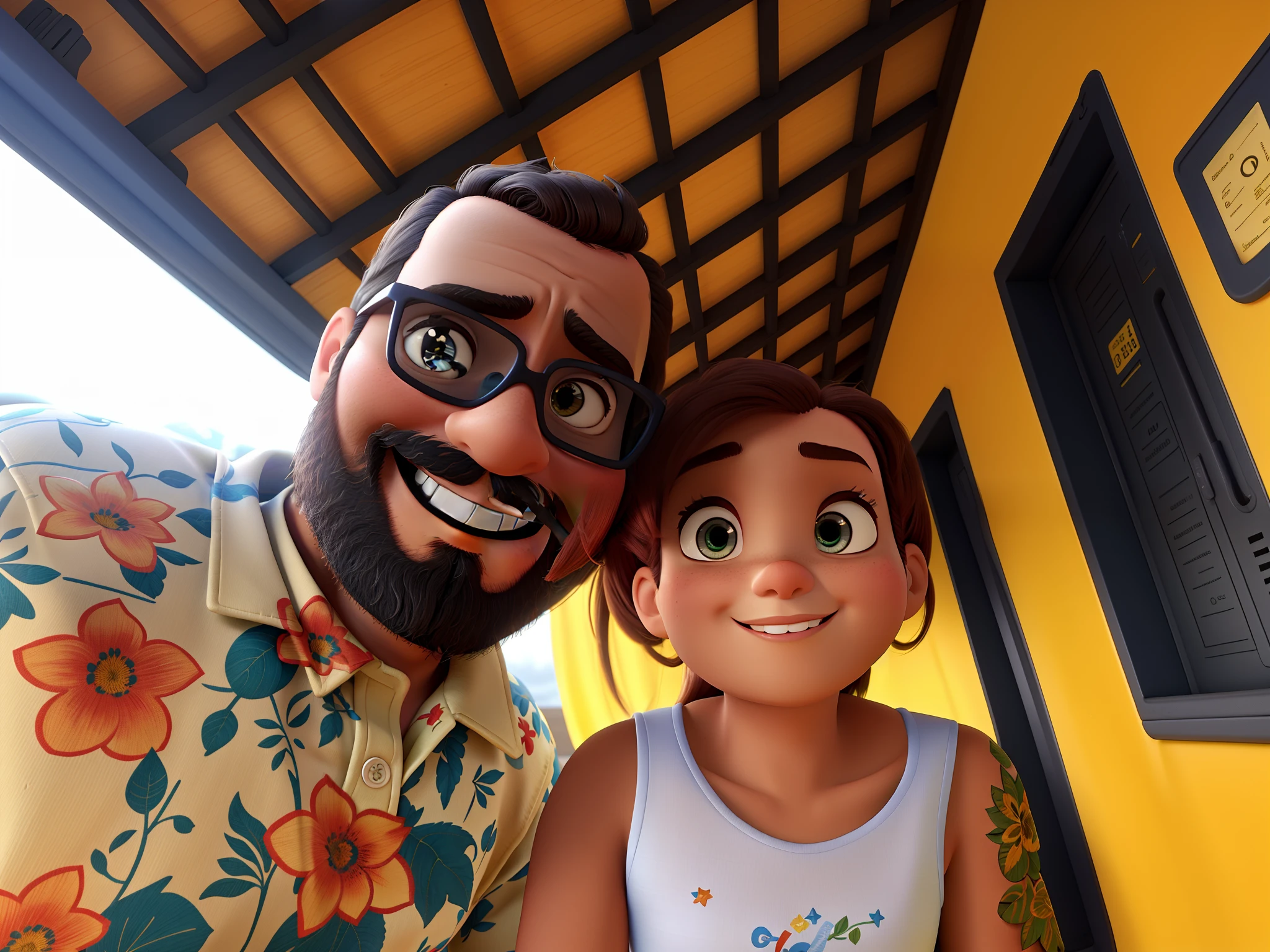 Estilo Pixar, alta qualidade