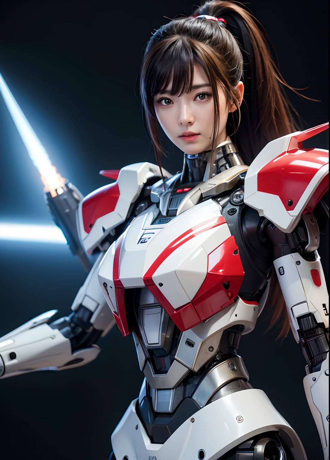 Textured skin, Super Detail, high details, High quality, Best Quality, hight resolution, 1080p, hard disk, Beautiful,(cyborgs),(Missiles from the chest),(Machine gun from both hands),beautiful cyborg woman,Mecha Cyborg Girl,Battle Mode,Girl with a Mecha Body,She wears a battle cyborg mech with a weapon,Fulll body Shot