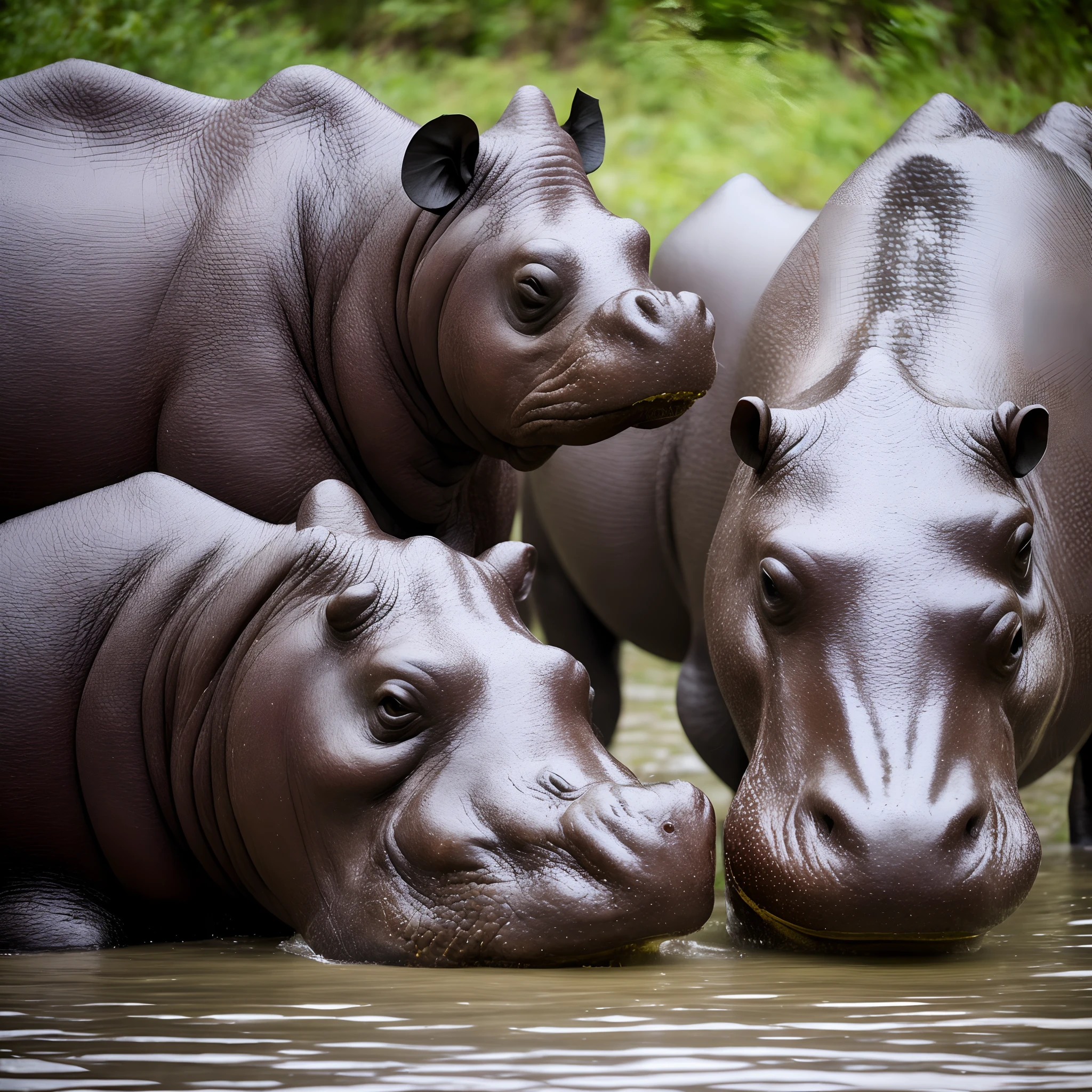 Crystal Eat Hippopotamus