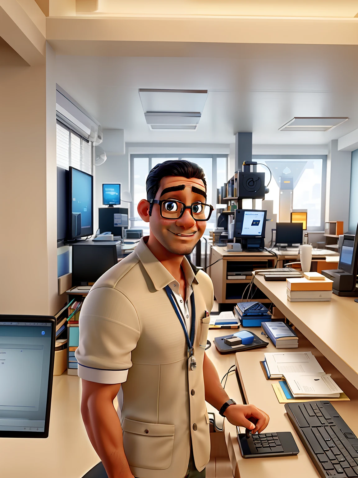 there is a man standing at a desk with a keyboard and a monitor, cedric payravernay, Henry Alvim Correa, icaro carvalho, reddit post, by Emerson Silva, by Edwin Georgi, nick silva, by Samuel Silva, eyvind, tim, gogo : :, by Jacob Pynas, anton