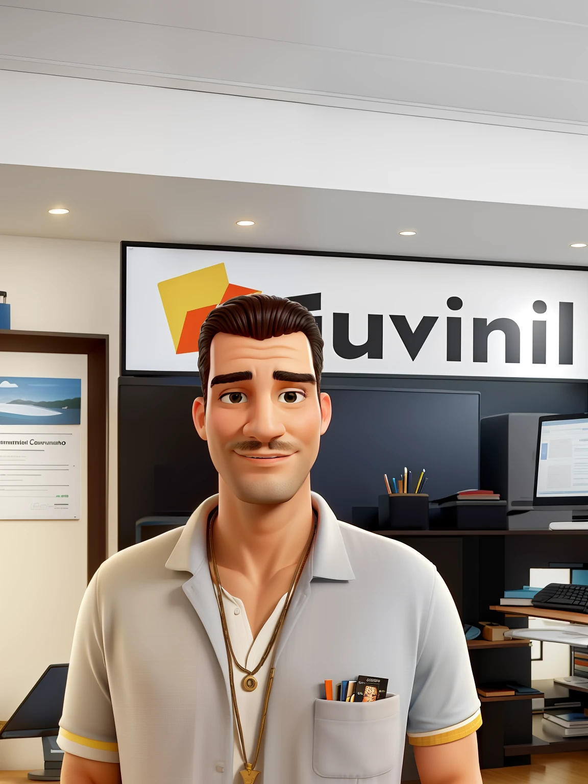 there is a man standing in front of a computer desk, by Giorgio Cavallon, servando lupini, Henry Alvim Correa, eyvind, by Líviusz Gyulai, by Ludovit Fulla, discovered photo, silvain sarrailh, by Bernardo Cavallino, edin durmisevic