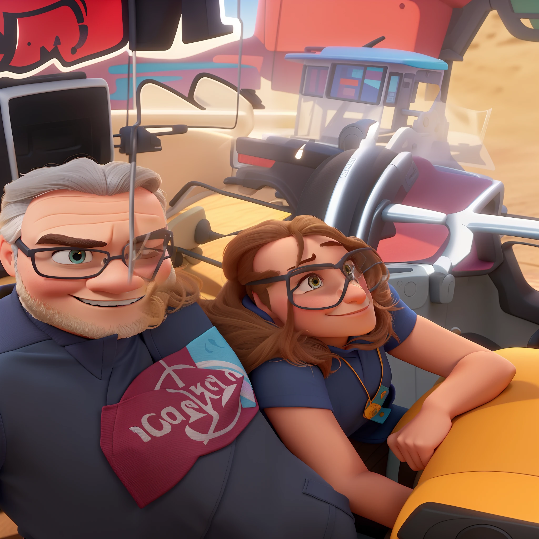 Um homem e uma mulher no estilo disney pixar , alta qualidade, melhor qualidade