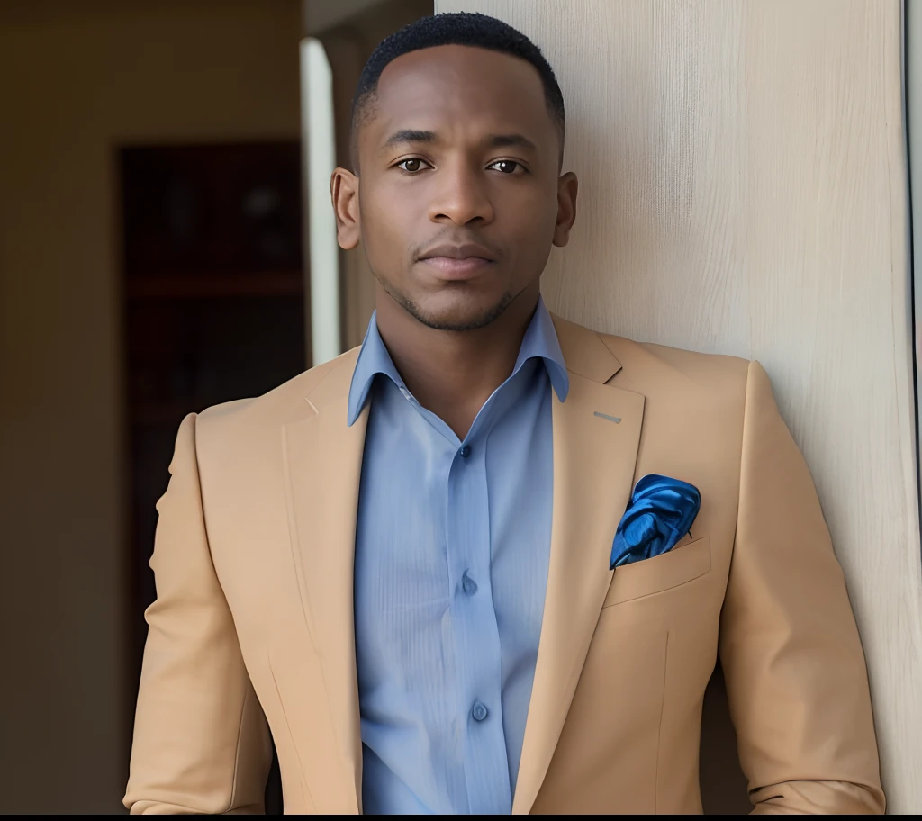 There's a man in a suit and tie standing in front of a door, David Uzochukwu, Jorge Pemba, taken in the early 2020s, Areas of Adebanji, Directed by: Chinwe Chukwuogo-Roy, foto de perfil profissional, foto headshot, Parecendo inteligente, Directed by: Milton Menasco, homem bonito, fazendo uma pose elegante