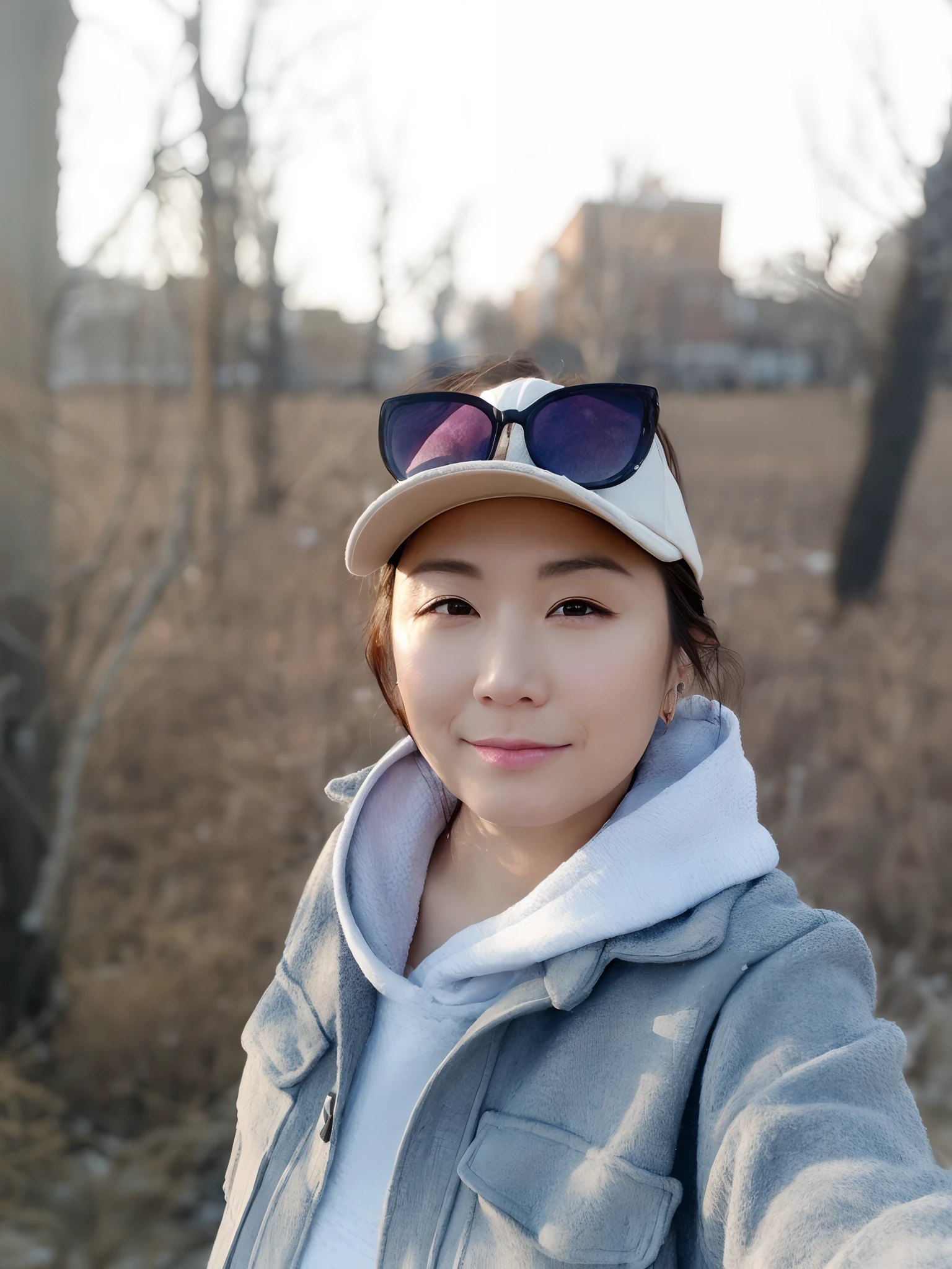 (1 Cute Japanese Stars)Realistic photos、Short-haired hairstyles、fine makeup、medium chest size、wearing coat、In the snow、Clear facial features、high resolution 8k、Clear and realistic details、exterior、Eye-level shots、f / 4.0、135mm、Fuji Film、jpegartifacts、Dithering、UHD、tmasterpiece