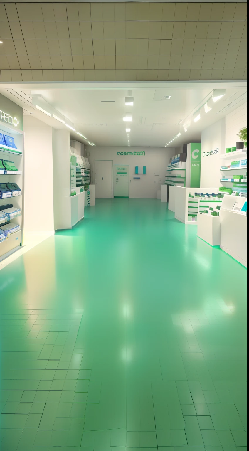 According to this picture to generate a dream core store picture, dream core, store, the store's name is called mouth mouth store, the store display is some electronic products, there is a plaque written on the "mouth mouth store", the store left and right symmetrical distribution, the dream core style