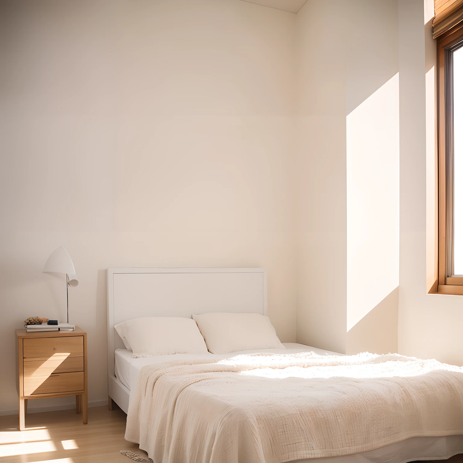 inside in room，White wall，janelas，窗帘，sofe，Bright light，Warm tones，Ultra HD large image