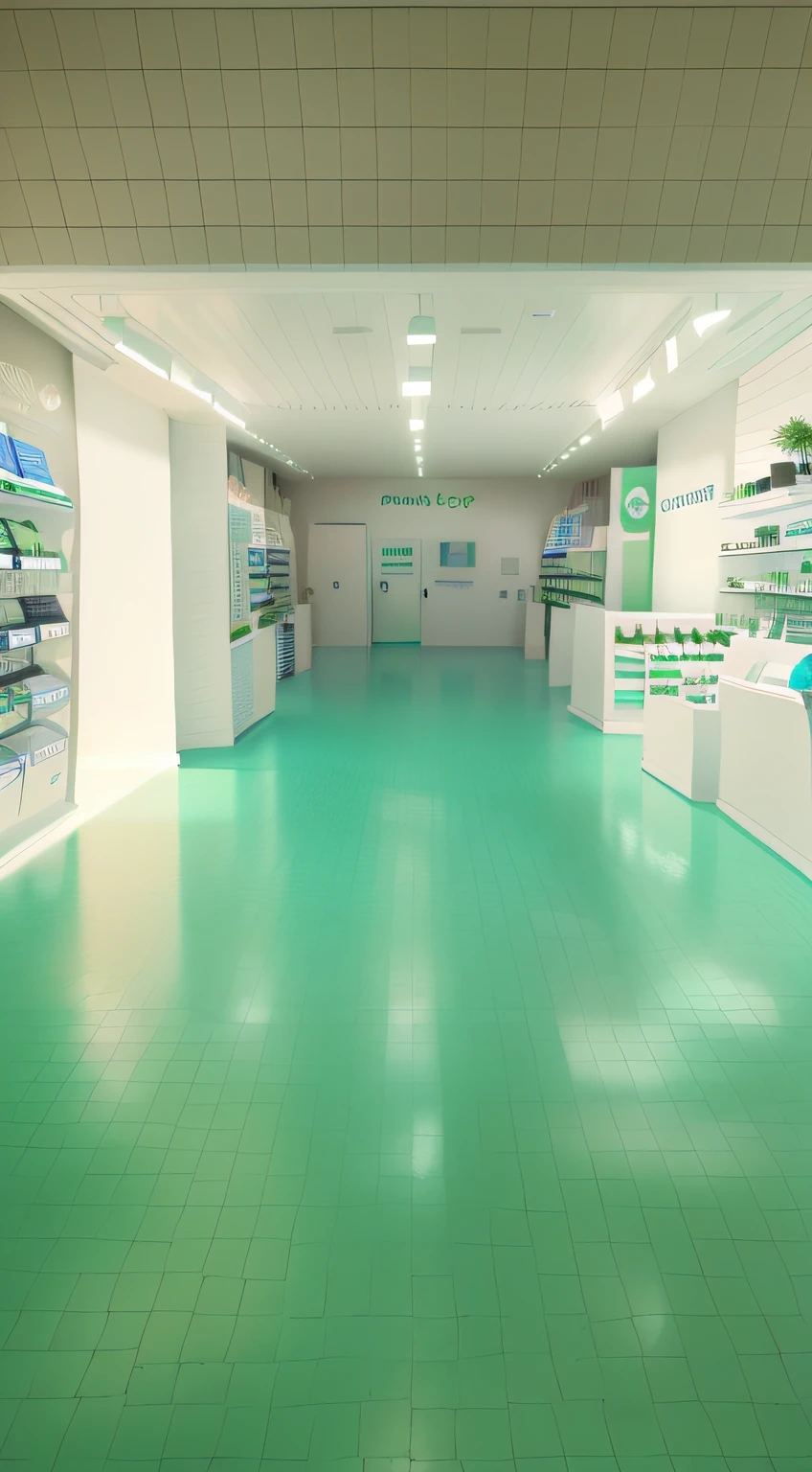 According to this picture to generate a dream core store picture, dream core, store, the store's name is called mouth mouth store, the store display is some electronic products, there is a plaque written on the "mouth mouth store", the store left and right symmetrical distribution, the dream core style