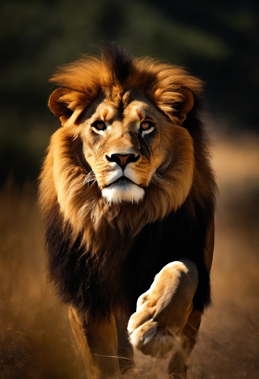 Create an image of a lion that is an absolute spectacle, With an incredibly intense and radiant glow、It's nothing but another world. Lions should be bathed in awe-inspiring, An almost dazzling light that turns it into a sacred and mythical entity. Every Aspect of Lion, From its magnificent mane to its commanding functions, It should shine with an amazing enchanting glow. Pushing the boundaries of saturation, luminosity, Eta、Intricate details to create images that completely captivate viewers, As if they had met a heavenly transcendent being. Your extraordinary artistic talent is、It is paramount to realizing this overwhelmingly bright vision