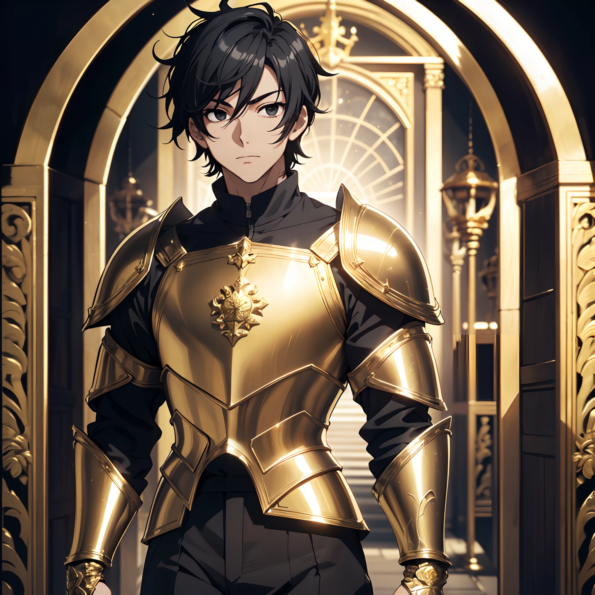 128K Ultra High Definition,
128K Ultra High Quality,
128K Ultra High Resolution,
Best Definition,
Best Quality,
Best Resolution,
Perfectly Detailed,
Perfectly Designed,
Extremely Detailed,
Extremely Designed,
Hyper Detailed,
Hyper Definition,
Hyper Quality,
Hyper Resolution,
Masterpiece,
(((Anime))),
Body Shot,
(((Boy))),
Handsome,
Muscular Body,
(((Black Mid Hair))),
(((Black Eyes))),
(((Hyper Detailed & Perfectly Designed With Ultra High Quality Gold Warlord Armor))),
(((Inside Of Medieval Royal Palace Background Scenery))),