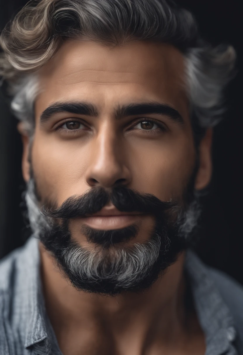 Homem africano musculoso sem barba sem bigode, cabelo raspado na camisa branca, best quality,4k,8k,homem muito atraente com barba, pelos faciais bem cuidados, FOFO, breath-taking, Realista, imagem ultrarrealista, Bigode Natural, macho velho,foto retrato suave 8 k, retrato muito detalhado, estilo hiper-realista, barba fina e brilhante, pelos faciais curtos, Bartstoppeln, FOFO, rosto detalhado, retrato ultra realista, cabelos grisalhos, terno elegante, boca aberta,