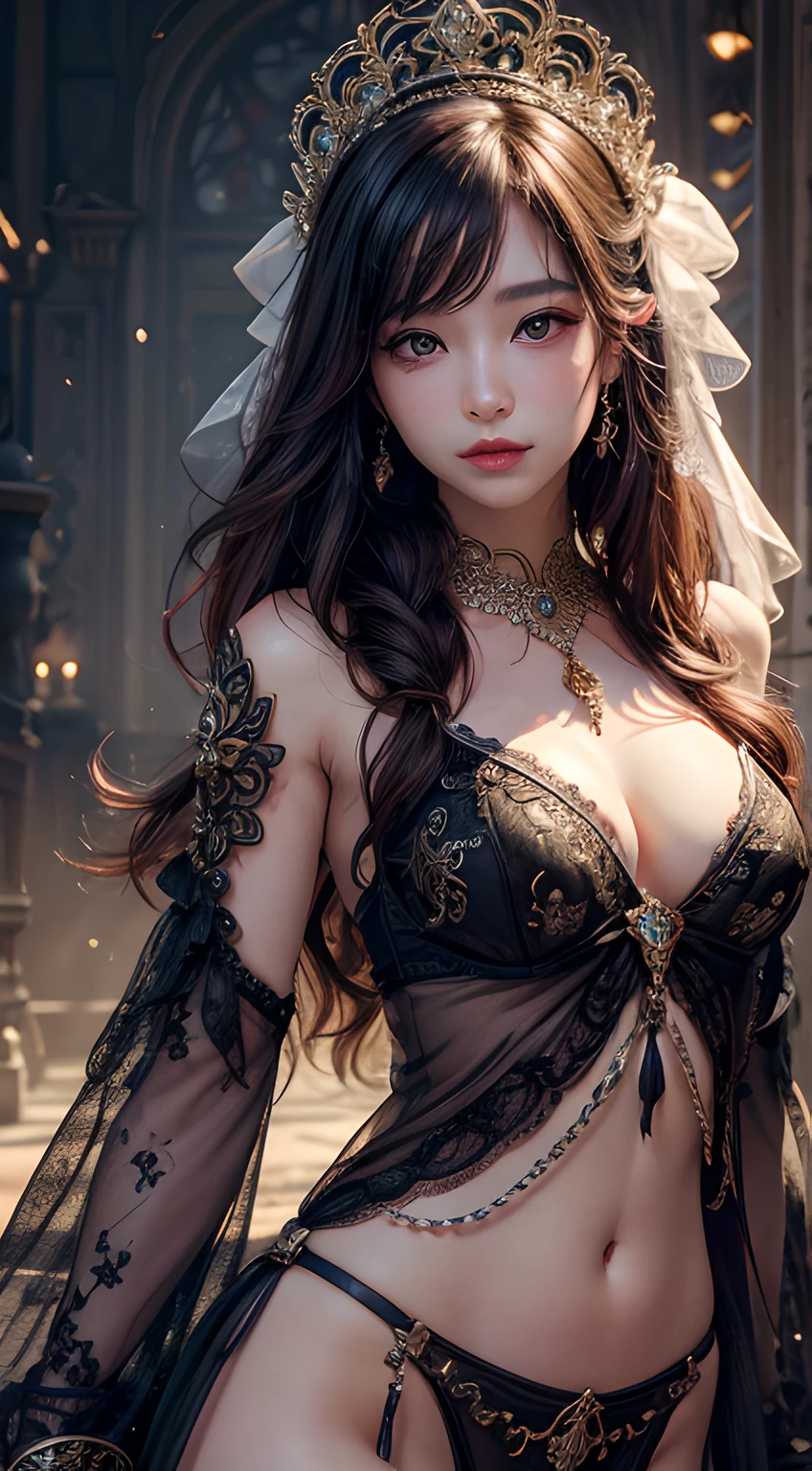 1 girl, attractive, exquisite, marvelous, stunning, wonderful, eyelid pull, intricately detailed, 8k, UHD