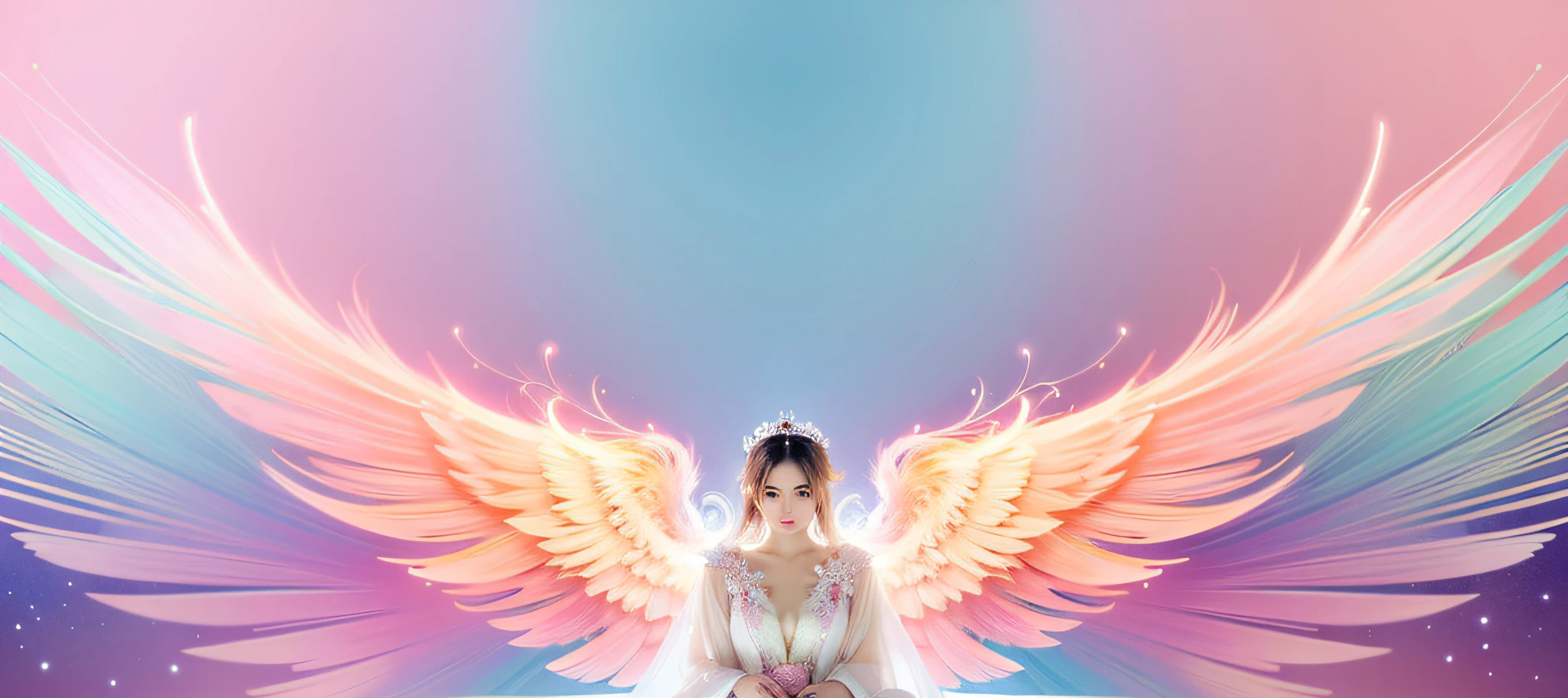 background is heavenly, heaven pink, wallpaper mobile, infinite angel wings, infinite angel wings, ethereal wings, pink zen style, ethereal angelic being of light, iphone wallpaper, Wallpaper phone, ballroom background, Female ethereal, Amazing wallpapers, magical fairy background, Wallpaper background, iPhone background, high high quality,(high detal:1.5),Works of masters,(best qualtiy)