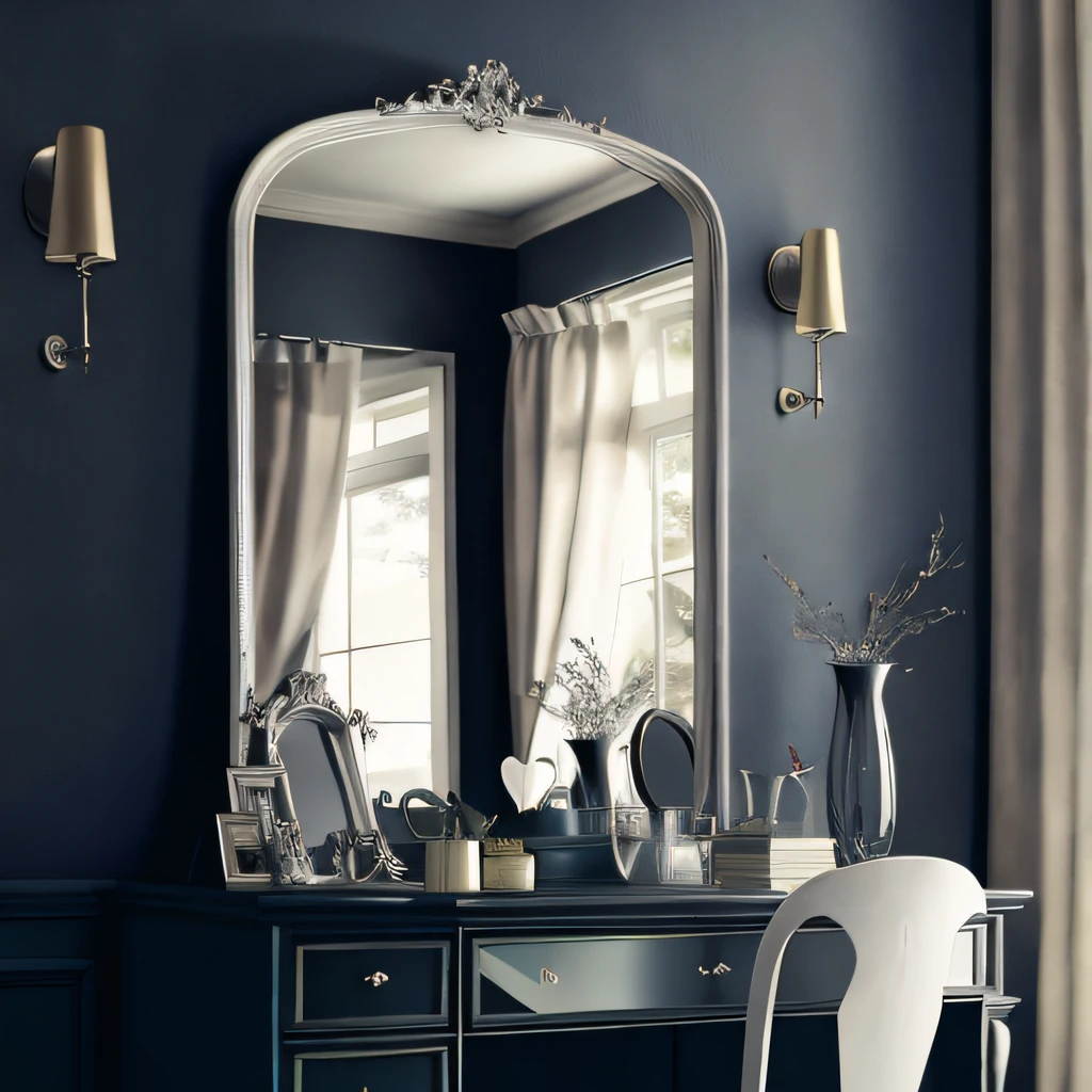 .Not reflected in the mirror...