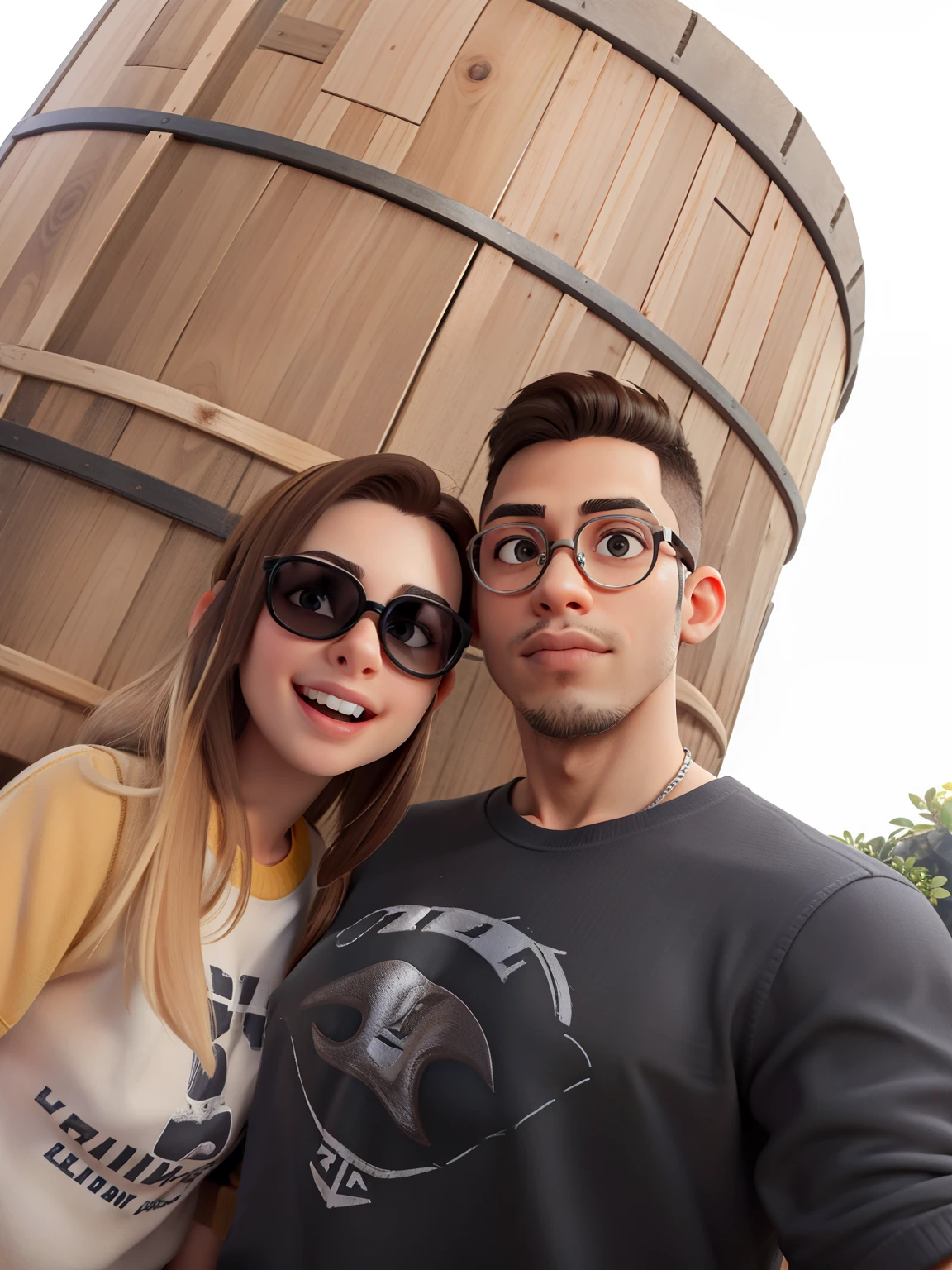 Uma casal de namorados, High image quality and resolution, estilo Disney Pixar