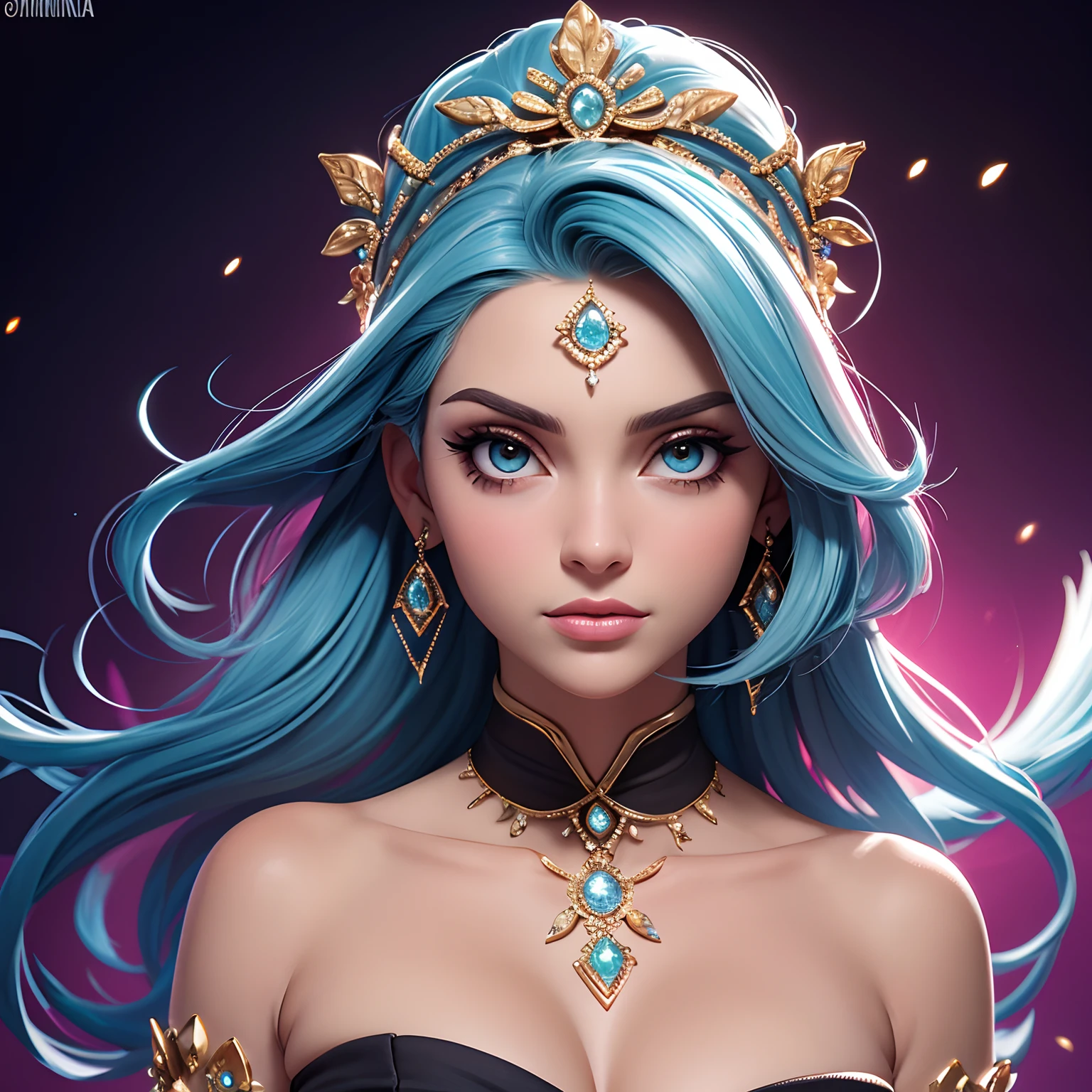 masterpiece, best quality, highres, solo, yuri, purple eyes, green hair, hair between eyes, hairclip, Rnatin, (crown, ruined \(league of legends\)), glowing, glowing eyes, green eyes, scavenger junkyard, mountains of discarded items, resourceful individuals, hidden treasures,