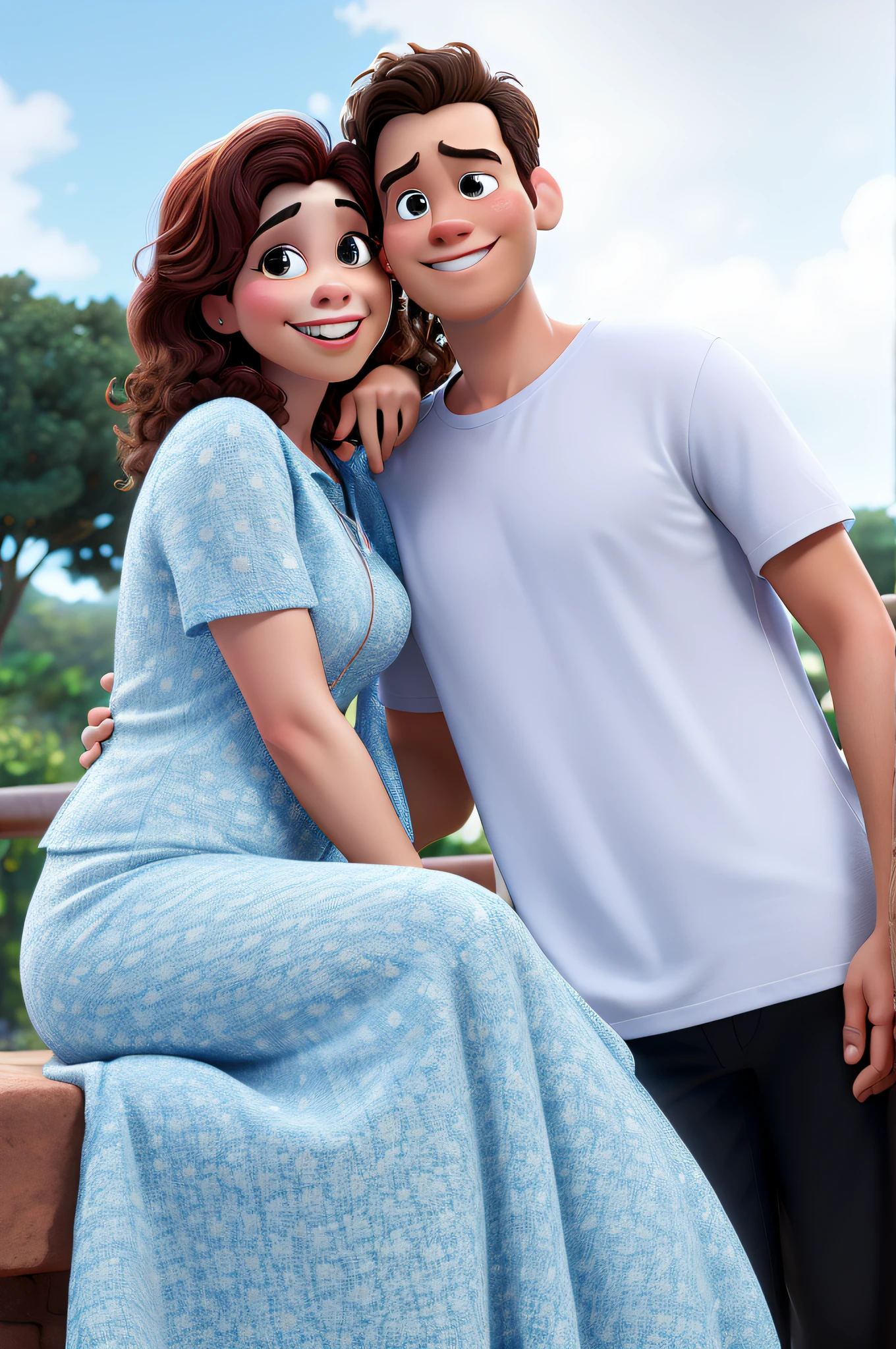transforme essa imagem em disney pixar cartoon