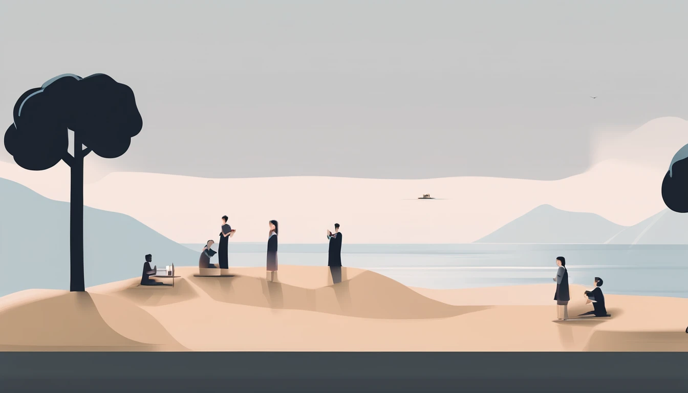illustration,multiple persons,There are many people doing different things,Someone is doing production,Someone is teaching,Someone is doing a science experiment,Someone is playing football,Someone is drawing,Do a lot of different things