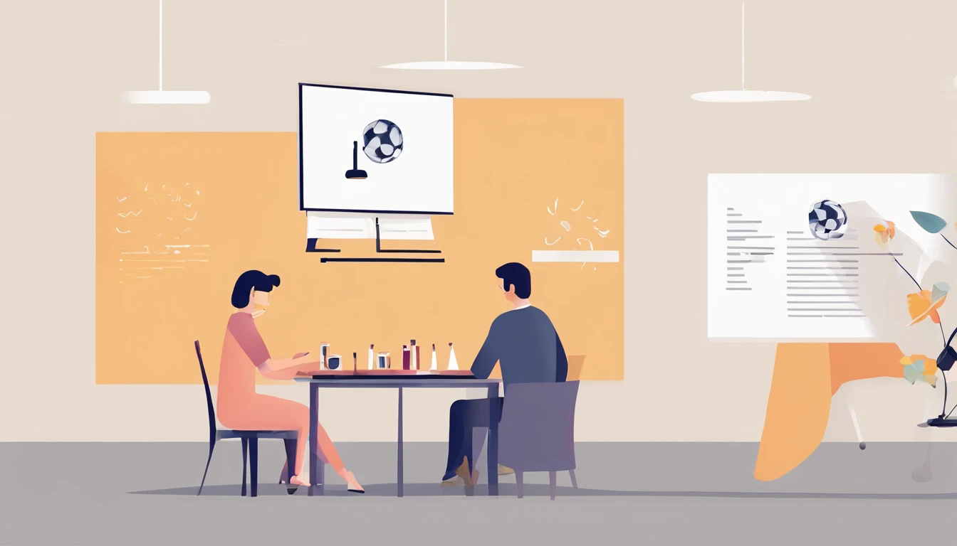 illustration，multiple persons，There are many people doing different things，Someone is doing production，Someone is teaching，Someone is doing a science experiment，Someone is playing football，Someone is drawing，Do a lot of different things