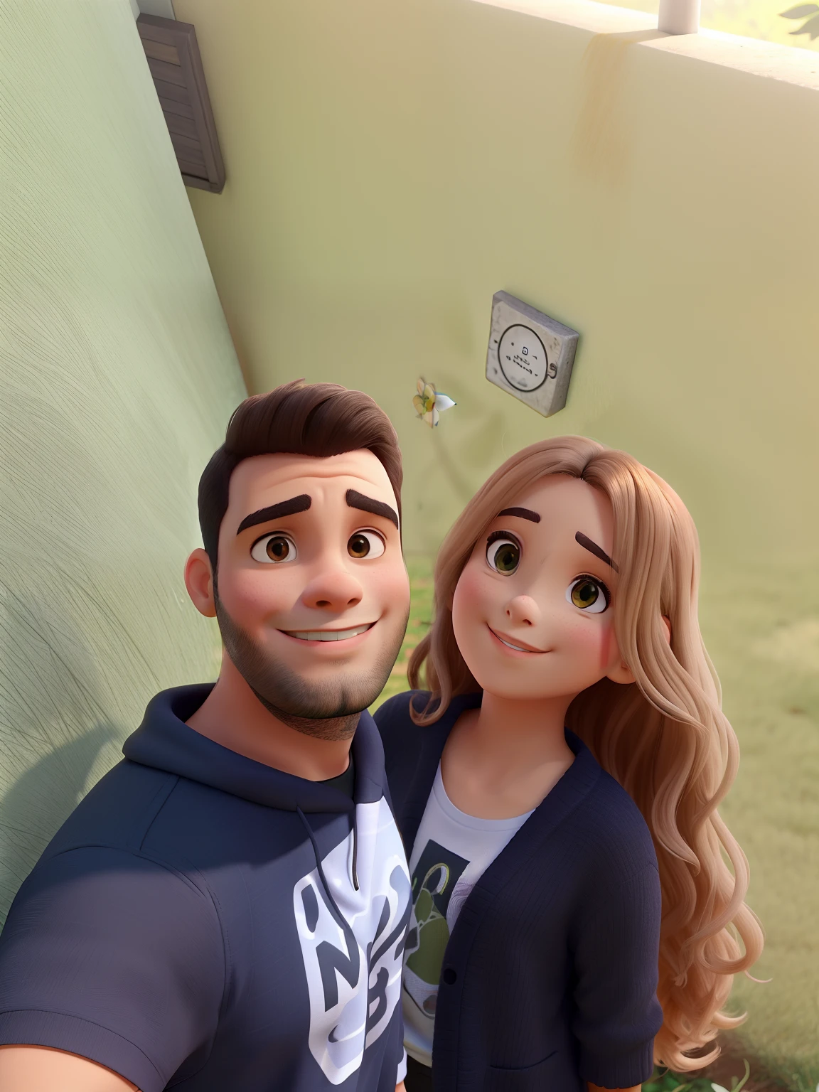 Um lindo Jardim no fundo da imagem