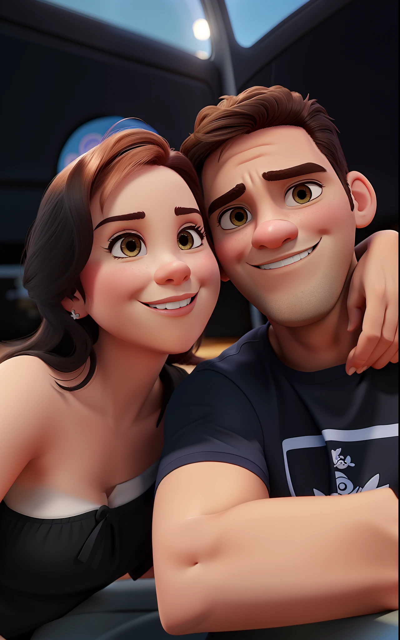 Casal estilo Disney pixar, alta qualidade, melhor qualidade