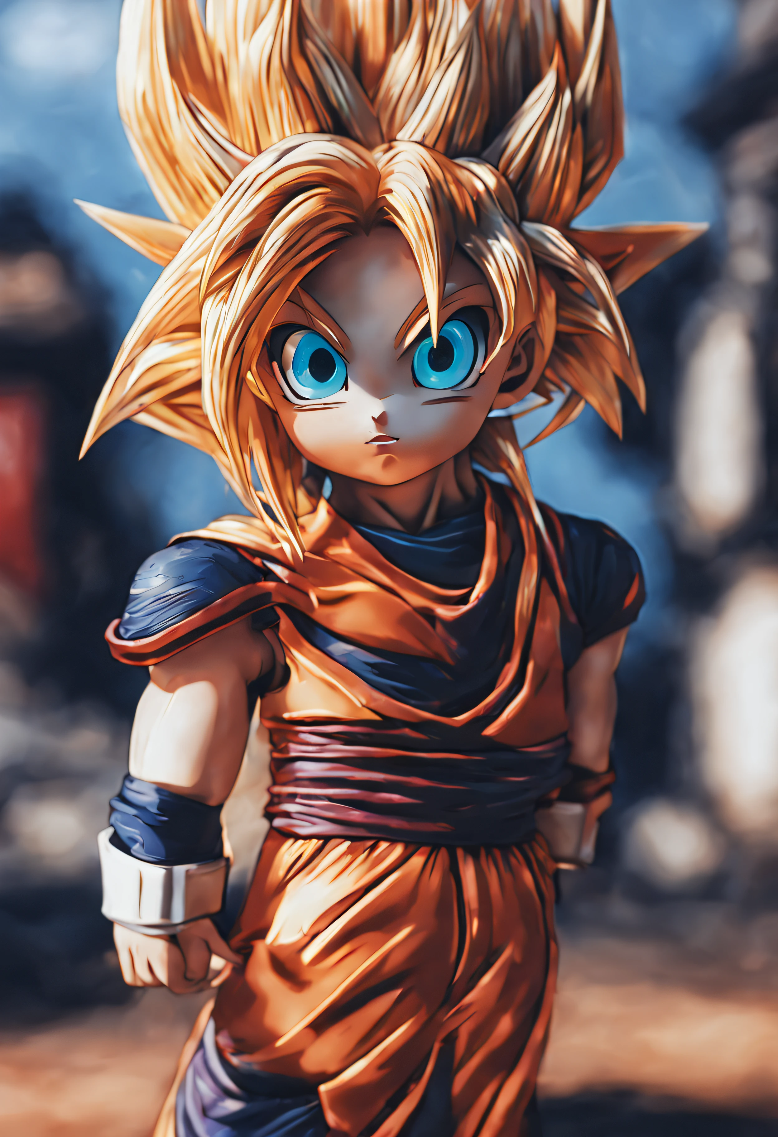 (Gorgeous Photo:1.3) of (Ultra detailed:1.3),girl, dragon ball, by Akira Toriyama