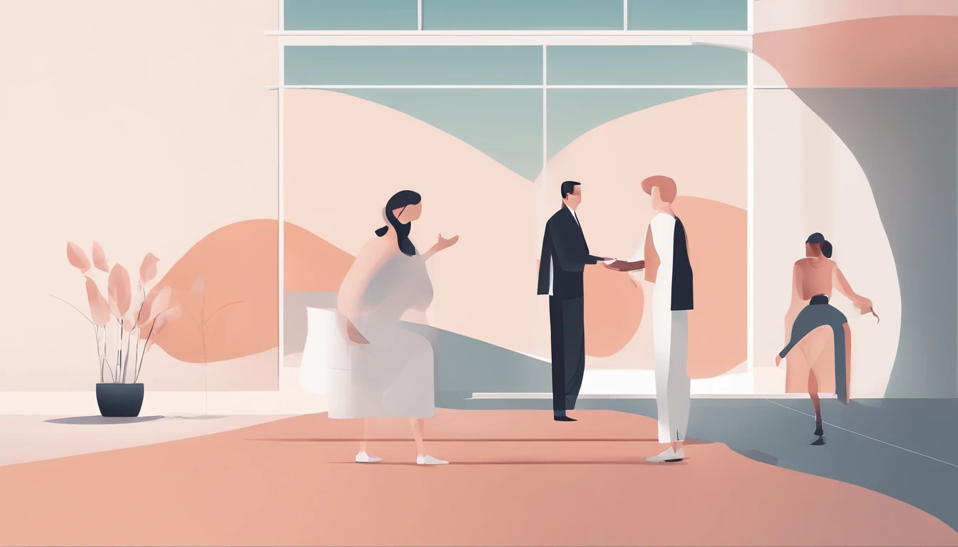 illustration，multiple persons，There are a lot of people doing a lot of different things
