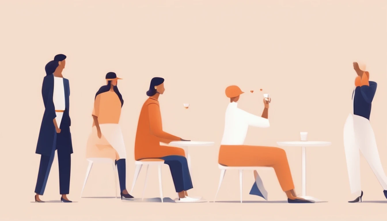 illustration,multiple persons,There are a lot of people doing a lot of different things