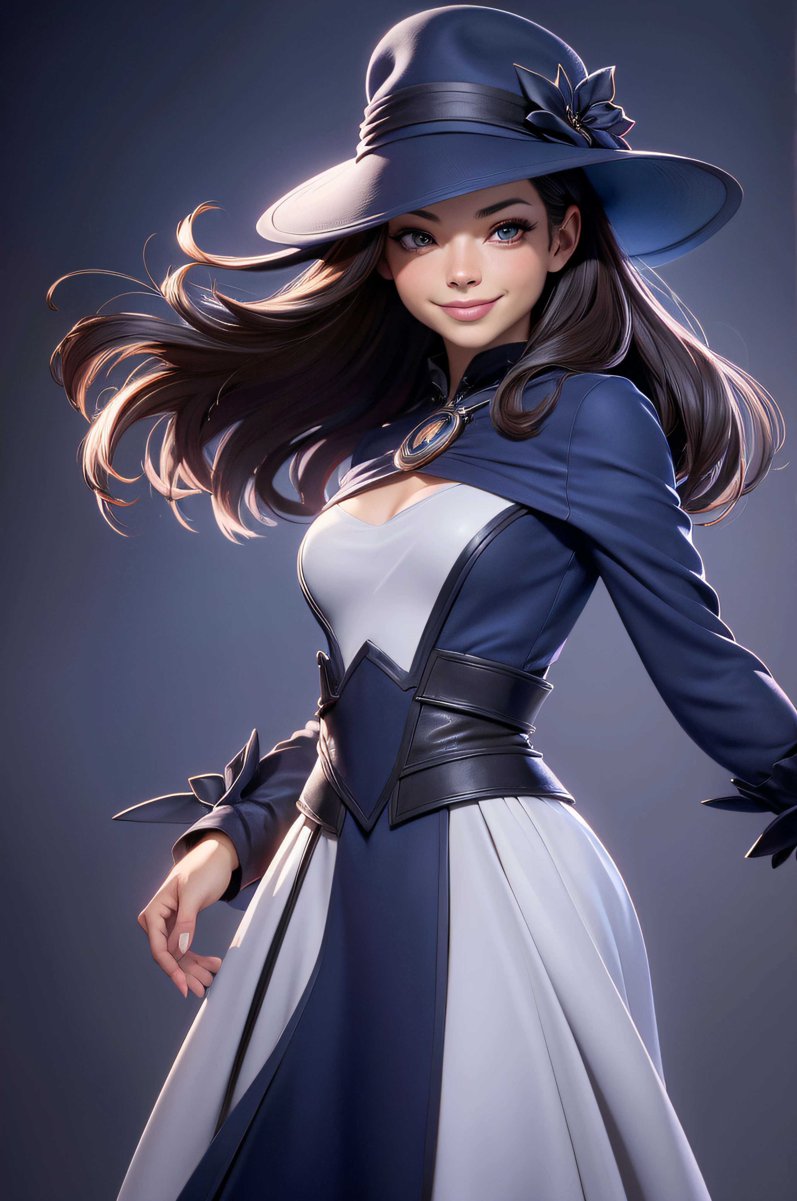 meilleur qualité, Ultra Haute Résolution, (photoréaliste:1.4), Kristin Kreuk, ((Nuit)),étoile \(ciel\),Robe et chapeau de sorcière, vous regardant avec des yeux aimants et un doux sourire.