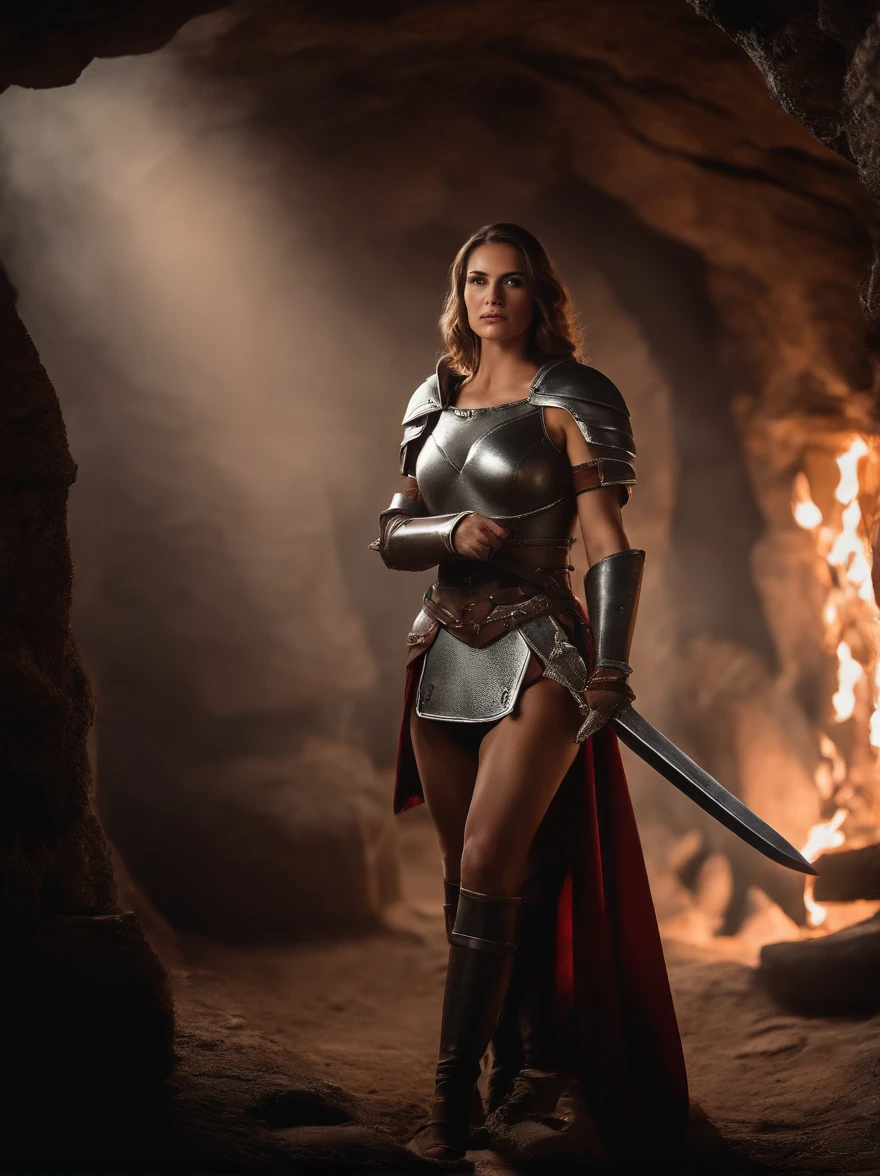 Woman in leather dress posing in cave, Paladin Fantasy Women, Gorgeous Paladin Girls, 4k fantasy art, of a beautiful female knight., Beautiful warrior woman, female warrior, beautiful female knight, Armor Knight Women's Bikini, Fantasy Warrior, epic exquisite character art, portrait of female paladin, girl in armor, fantasy woman, epic fantasy digital art style