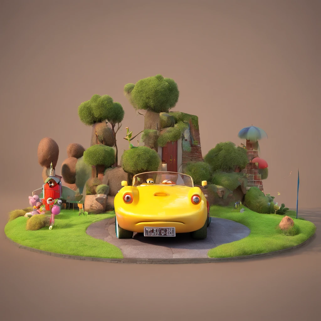 "Make a Disney Pixar-style picture, em 3d"