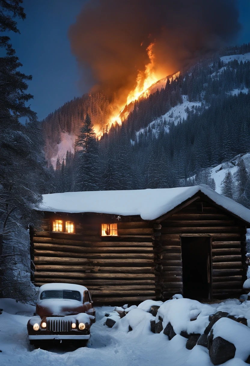 Winter night 1978
Deep in the mountains, the supply station was ablaze
Seven people were killed in the fire
A survivor
The eyes were smoky