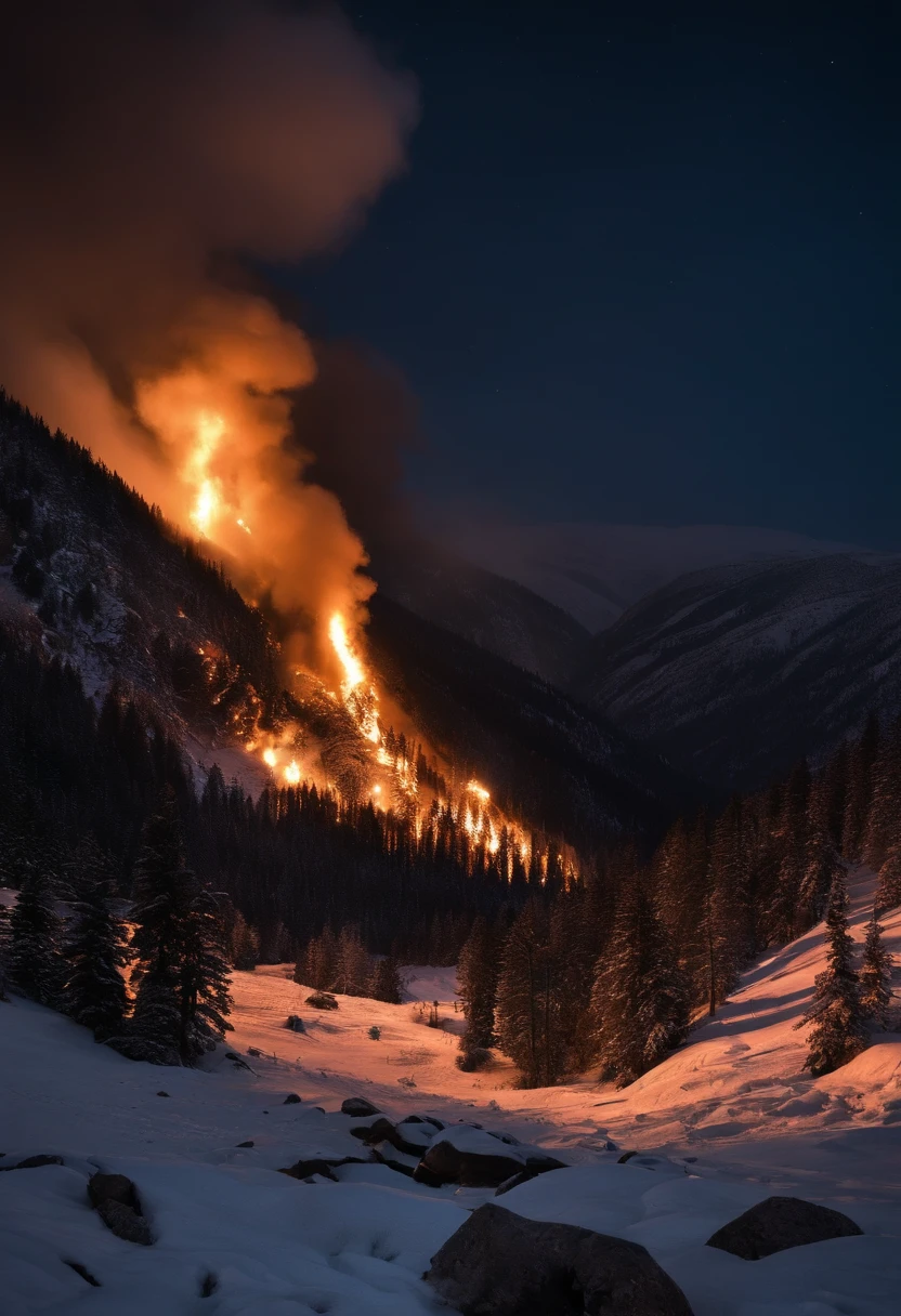 Winter night 1978
Deep in the mountains, the supply station was ablaze
Seven people were killed in the fire
A survivor
The eyes were smoky