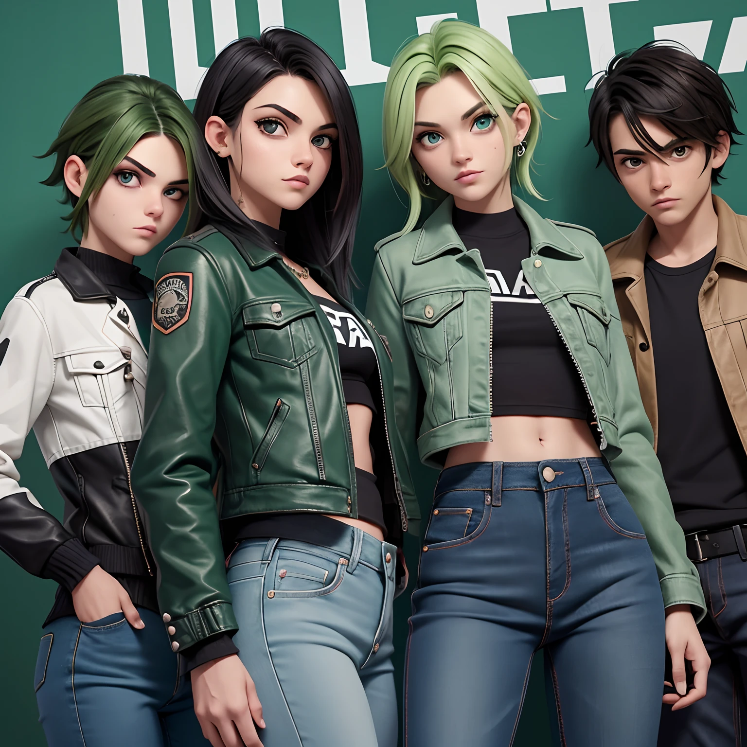 Um garoto punk de longos cabelos loiros claro, olhos verdes, jaqueta de couro, jeans, sendo alimentado com hachis por uma garota cadeirante de cabelos brancos, olhos verdes e um tom gentil em um cenario de cafetaria na escola