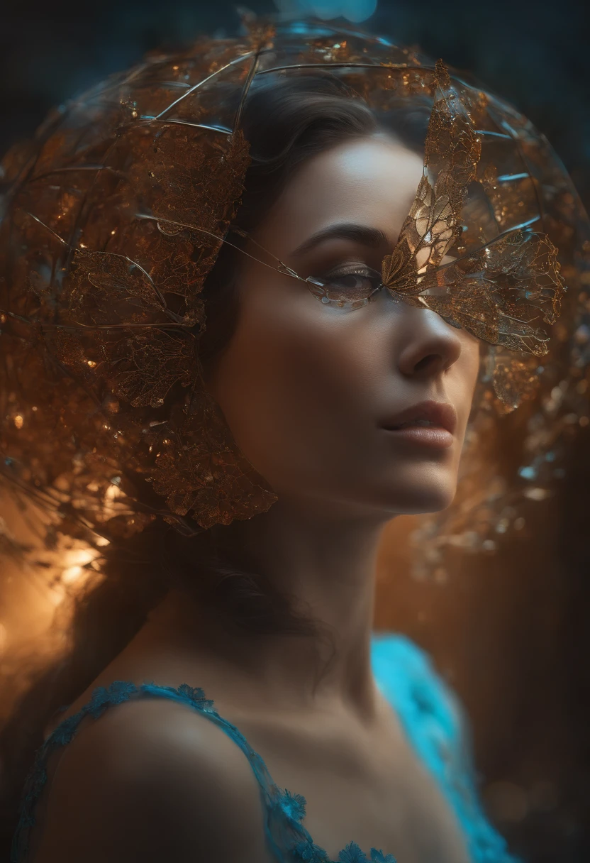 Layered transparency of the human head inside with buterflyes only in the hybrid of the brain, bonito, detalhado, intrincado, Intricate octane render trend in Artstation, 8 k artistic photography, fotorrealista, Centrado, simetria, Pintado, intrincado, Volumetric lighting, Beautiful, Rica Deep Colors Masterpiece, foco nítido, ultra detalhado, No estilo de Dan Mumford e Marc Simonetti, astrofotografia