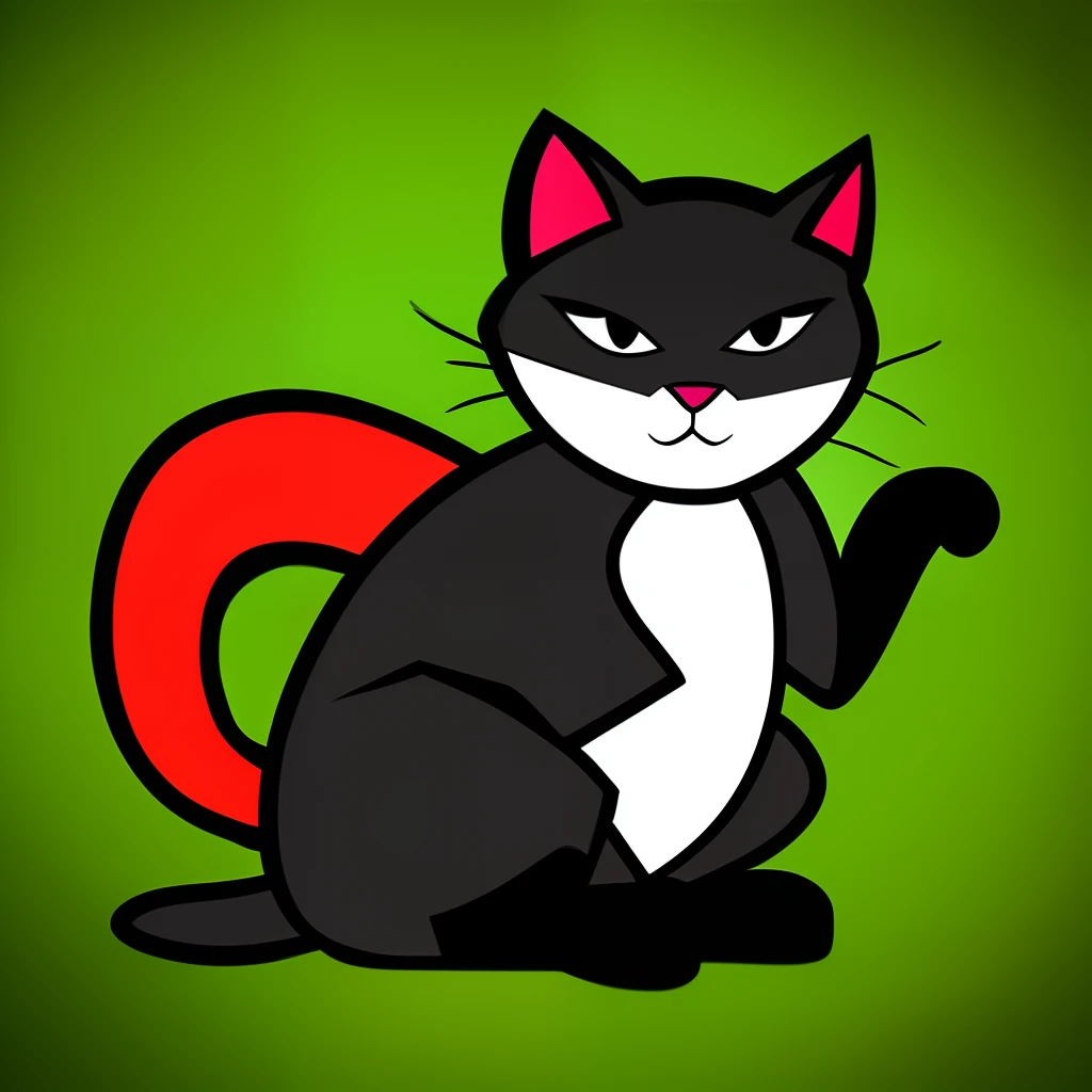 ninja cat with ninja stars
