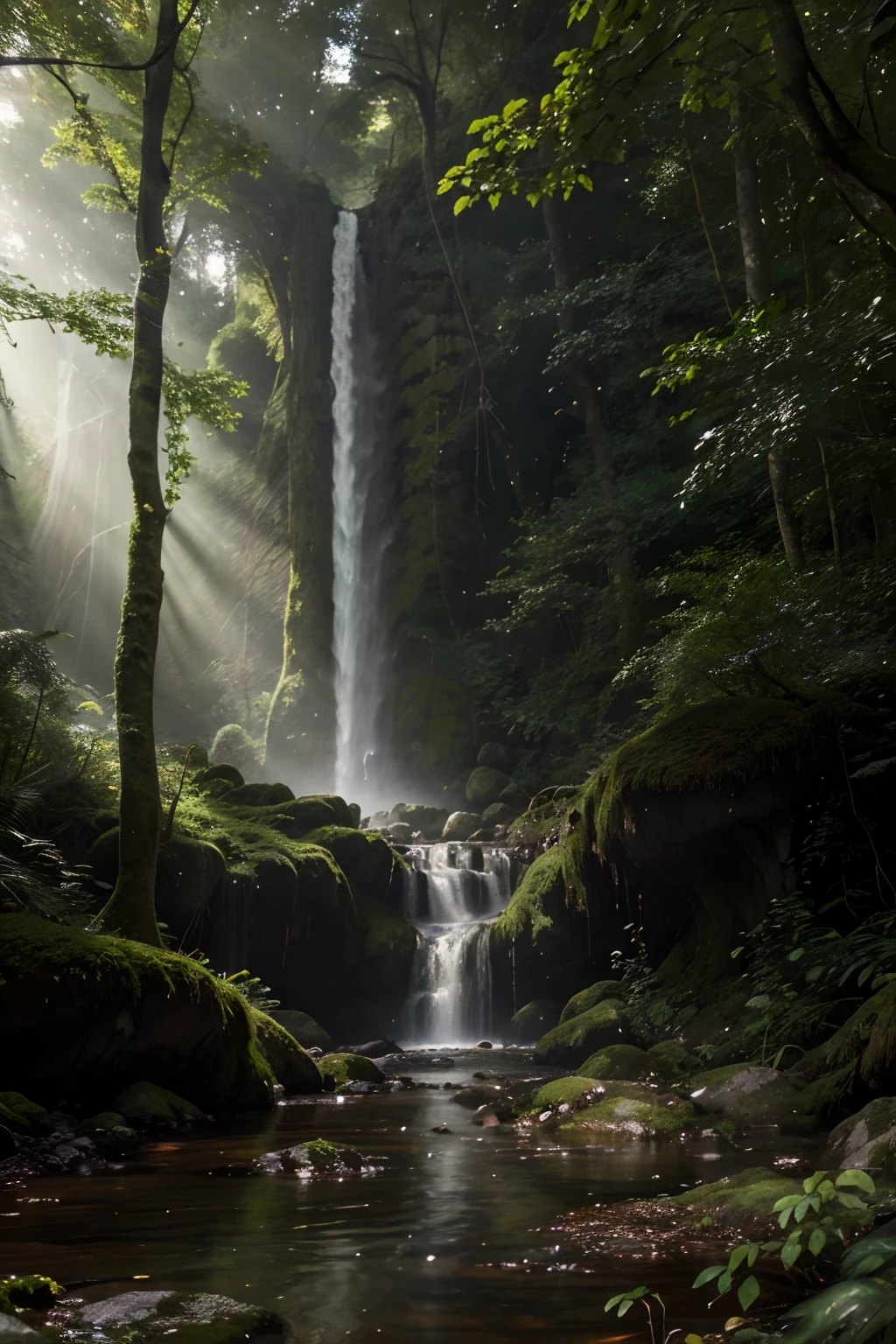 a mysterious, powerful forest guardian,ancient tree roots emerging from the ground,dense mist envelops the surroundings,luminescent flora and fauna,ethereal light filtering through the foliage,giant, ancient trees towering above,glowing eyes peering through the darkness,a sense of ancient magic and wisdom,presence of mythical creatures, such as unicorns or fairies,rich and diverse ecosystem of plants and animals,majestic waterfall cascading down moss-covered rocks,sunlight creating a beautiful play of shadow and light,soft humming of unseen creatures in the distance,whispering wind carrying ancient secrets,the forest guardian emanating a powerful aura,feeling of tranquility and harmony with nature,rays of sunlight piercing through the thick canopy,creating a mesmerizing, otherworldly atmosphere,subtle sounds of rustling leaves and chirping birds,captivating and enigmatic energy permeating the air,gleaming, crystal-clear lake reflecting the forest scenery,lush green vegetation as far as the eye can see,a feeling of being transported to a magical realm,giant mushrooms and vibrant flowers dotting the forest floor,preserved tranquility and untouched beauty,exquisite details of every leaf, petal, and blade of grass,nature's symphony echoing through the trees, the Guardian's animal companions, like a wise owl or majestic deer,heightened senses and heightened perception, feeling connected to every living thing, where time stands still.;(best quality,4k,8k,highres,masterpiece:1.2),ultra-detailed,(realistic,photorealistic,photo-realistic:1.37),HDR,UHD,studio lighting,ultra-fine painting,sharp focus,physically-based rendering,extreme detail description,professional,vivid colors,bokeh,impressionistic style,warm earth tones,soft and dreamy lighting,magical and ethereal color palette,subtle and natural tones, ============================================================================================================================================================================