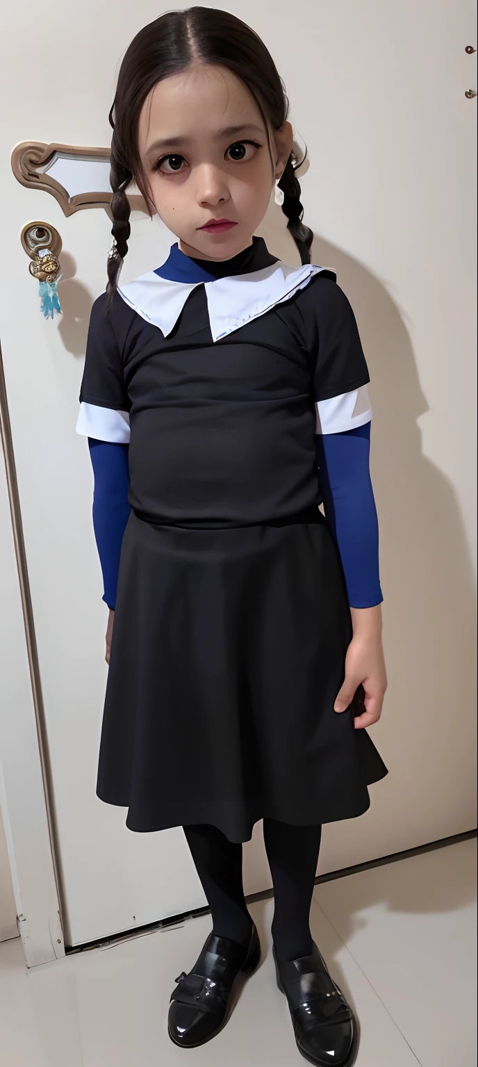 Menina vestida com um vestido preto e branco, como quarta-feira addams, Quarta-feira Addams, magical school student uniform, School girl in gothic dress, Madeline, Celeste, Cosplay de um Gato! maid! vestir, magic school uniform, menina vestindo o uniforme, Bem Enxoval, corpo inteiro com traje, Uniforme JK, usando uniforme escolar, Uniforme escolar