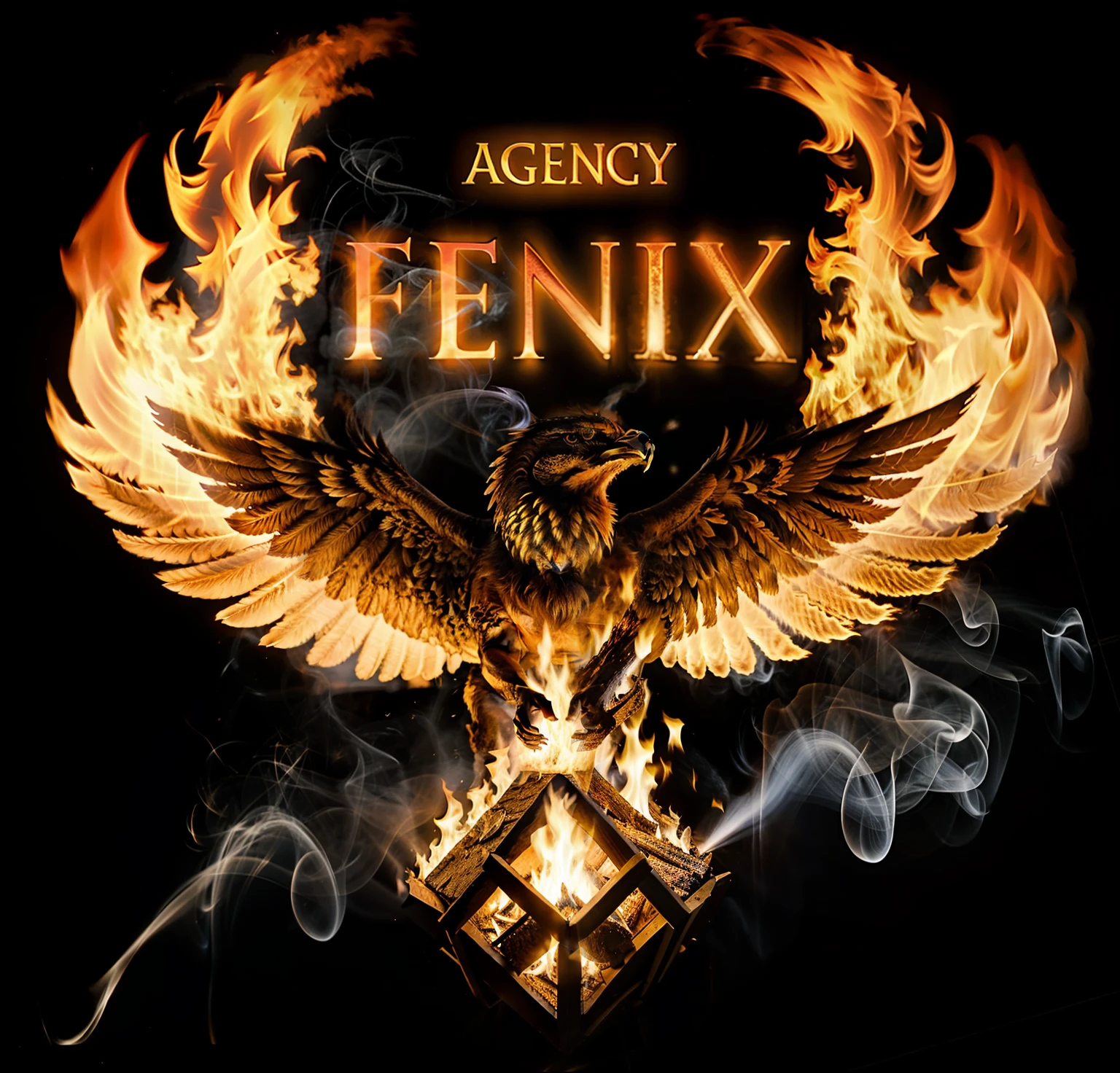 fenix enorme pegando fogo