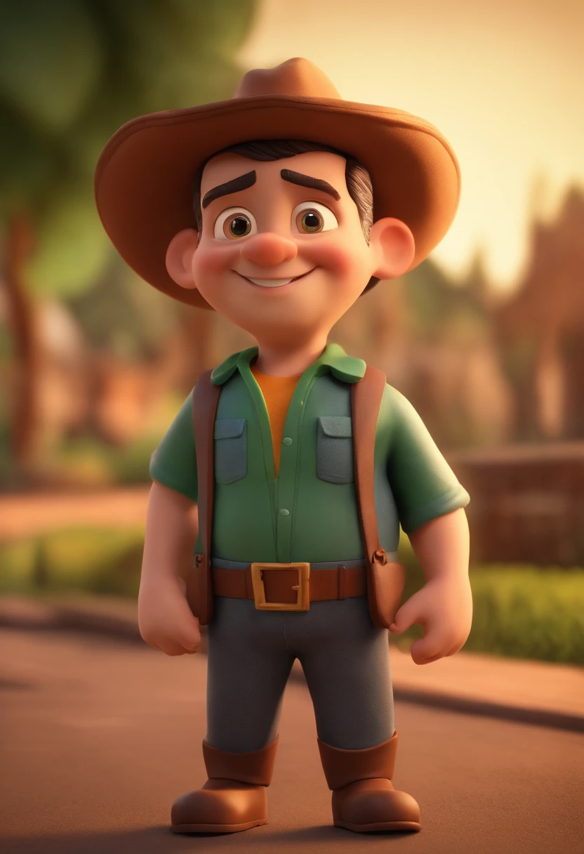 personagem dos desenhos animados de um homem, gordinho, barba lisa, and a green Petrobras shirt , animation character, Caractere estilizado, animation style rendering, 3D estilizado, Arnold Maya render, 3 d render stylized, toon render keyshot, Personagem 3D, Personagem 3D, 3d rendering stylized, 3 d character render, personagem de desenho animado, Personagem de close up, Pose de personagem, (Estilo Pixar) (master part:1.2) (Bokeh) (best quality) (pele detalhada) (textura detalhada) (8k) (argila) (Cinematic lighting) (foco nítido