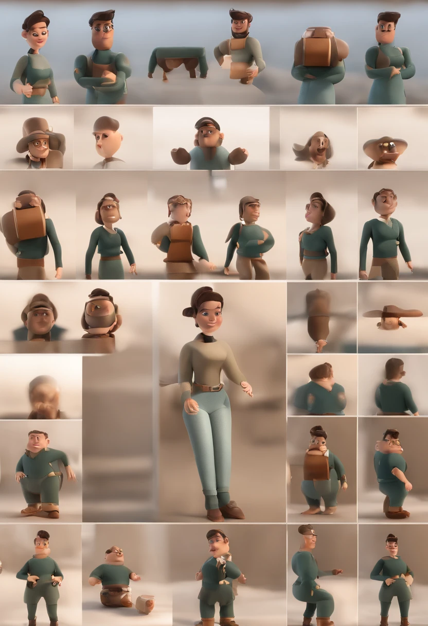 Cartoon-Charakter Frau mit kurzen Haaren und blauem Hemd, Animierter Charakter, Stilisierter Charakter, Rendering im Animationsstil, Stilisiertes 3D, Arnold Maya Rendering, Stilisiertes 3D Rendering, Toon Render Keyshot, 3D Charakter, 3D Charakter, Stilisiertes 3D Rendering, 3D Charakter Rendering, Cartoon-Charakter, Charakter Nahaufnahme, Charakter Pose, (Pixar-Stil) (Hauptteil:1. 2) (Bokeh) (best qulaity) (detaillierte Haut) (detaillierte Textur) (8K) (Sound) (filmische Beleuchtung) (scharfer Fokus)