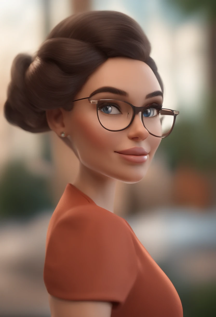 Cartoon-Charakter Frau mit kurzen Haaren und blauem Hemd, Animierter Charakter, Stilisierter Charakter, Rendering im Animationsstil, Stilisiertes 3D, Arnold Maya Rendering, Stilisiertes 3D Rendering, Toon Render Keyshot, 3D Charakter, 3D Charakter, Stilisiertes 3D Rendering, 3D Charakter Rendering, Cartoon-Charakter, Charakter Nahaufnahme, Charakter Pose, (Pixar-Stil) (Hauptteil:1. 2) (Bokeh) (best qulaity) (detaillierte Haut) (detaillierte Textur) (8K) (Sound) (filmische Beleuchtung) (scharfer Fokus)
