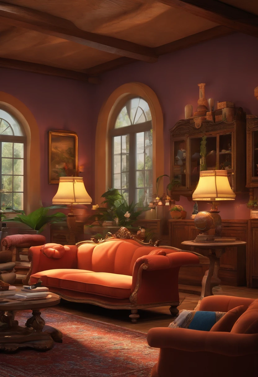 fabrica de sofas como disney cartoon efeito pixar 3d