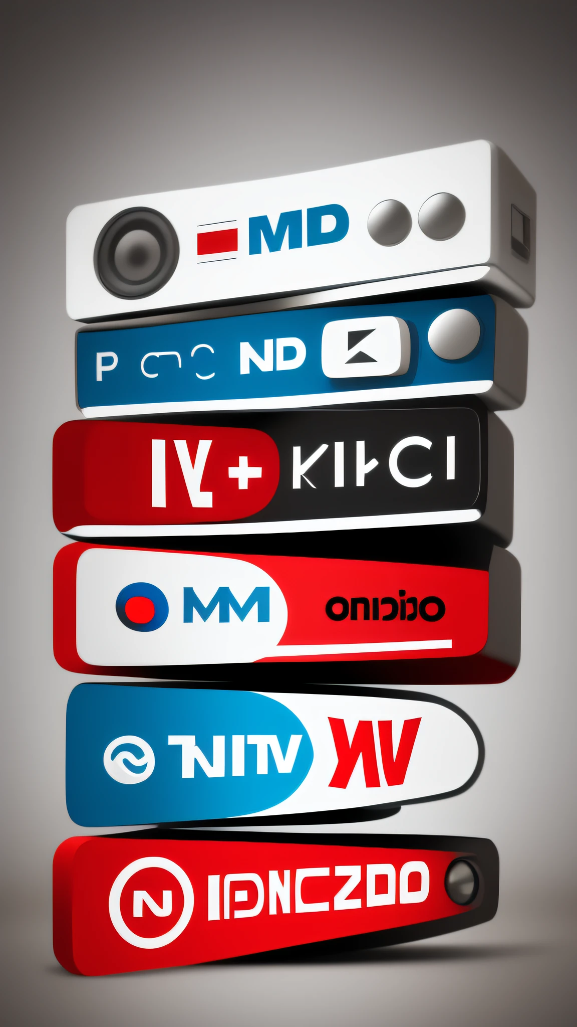 logotipo para comunicador de radio e tv