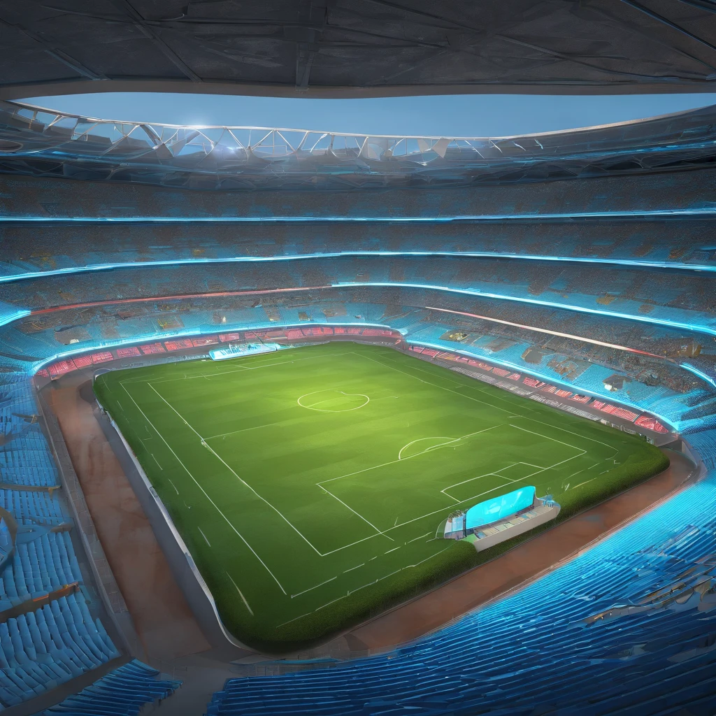estadio arena do gremio em estilo disney pixar