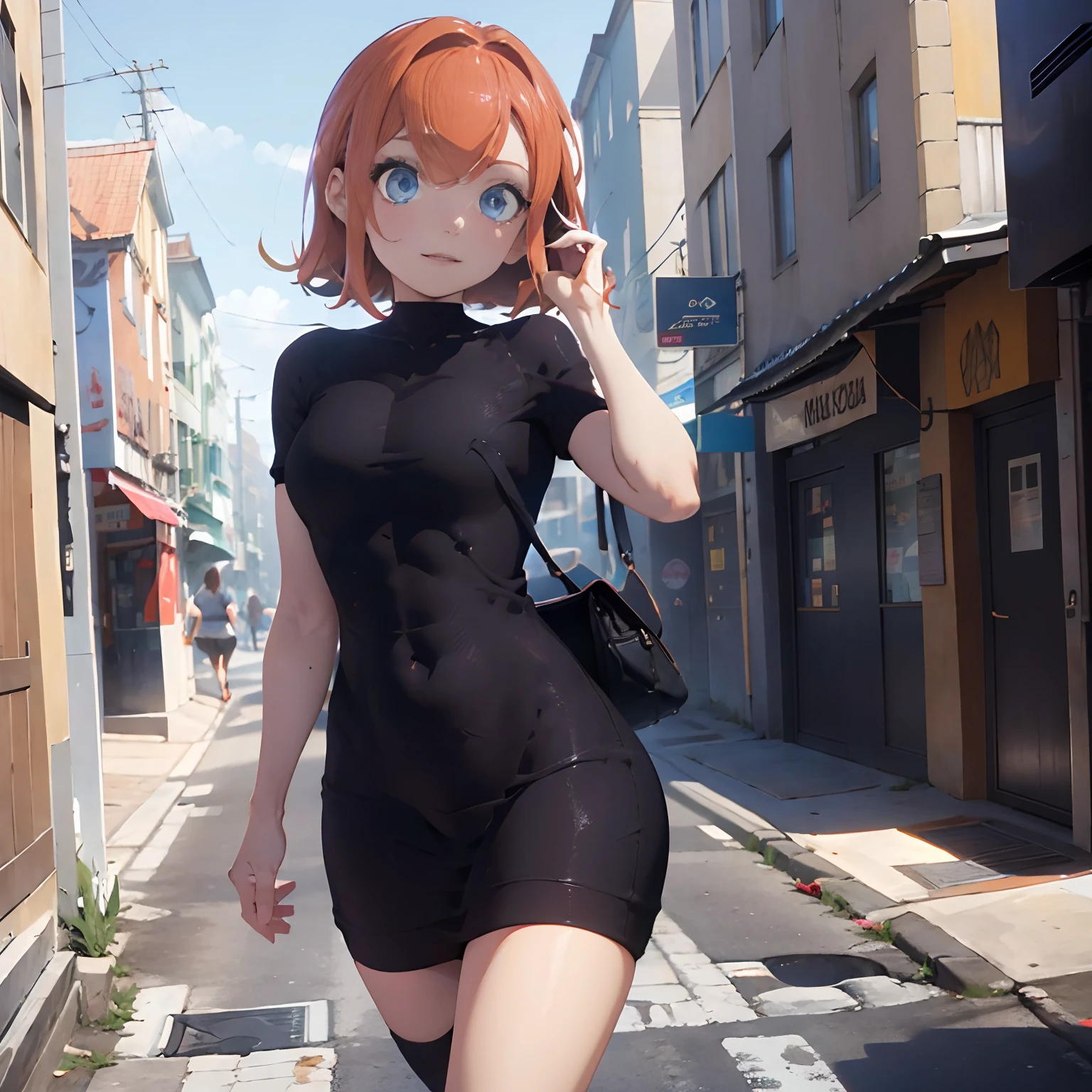 anime, loli, naked, outdoors, in public